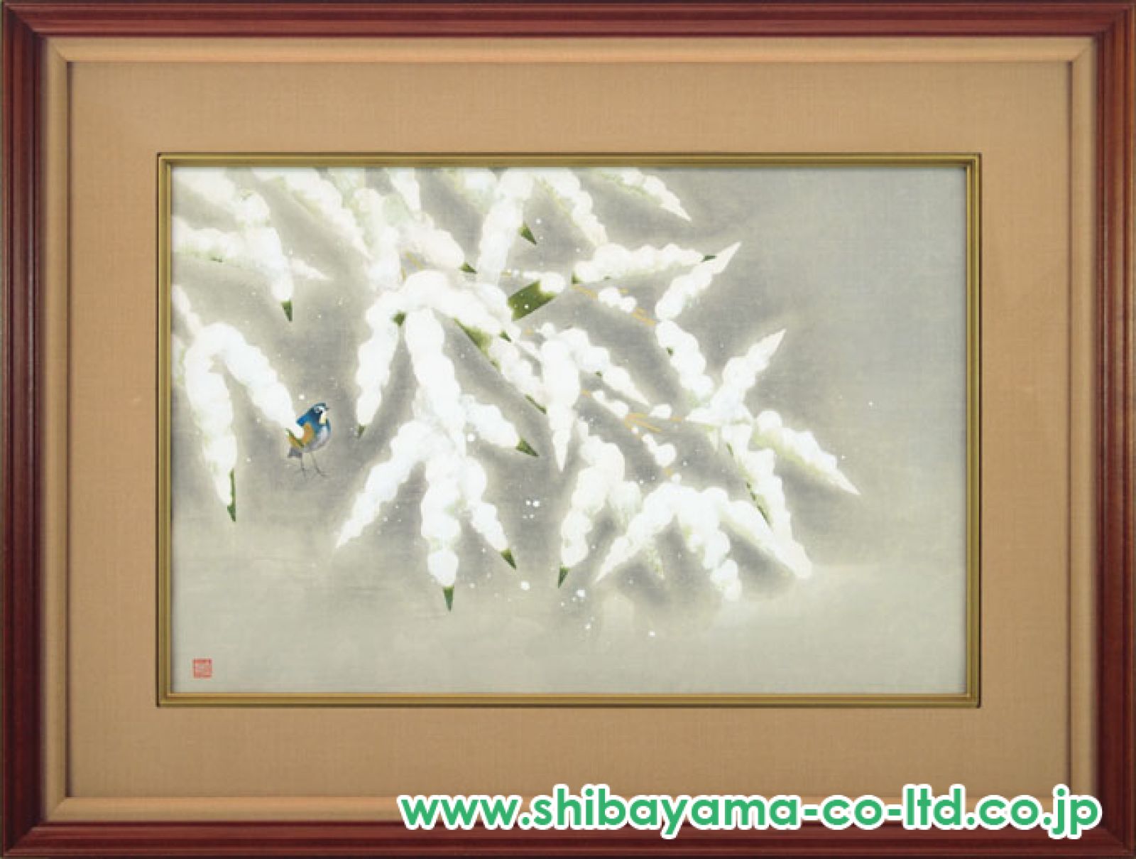 上村松篁　花かげ　84/150 自筆サイン・印　木版画 上村松篁 花かげ 84/150 自筆サイン・印 木版画 - 版画