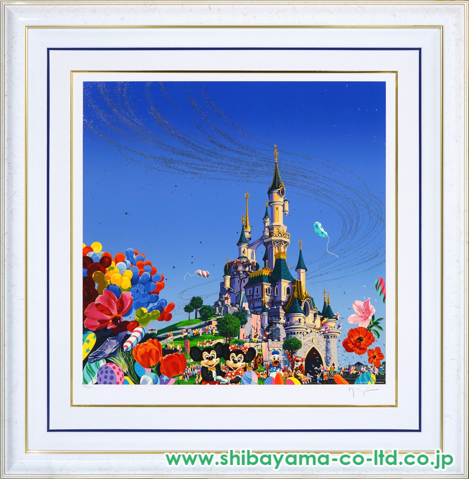 ヒロ・ヤマガタ「ユーロキャッスル」シルクスクリーン :: 絵画