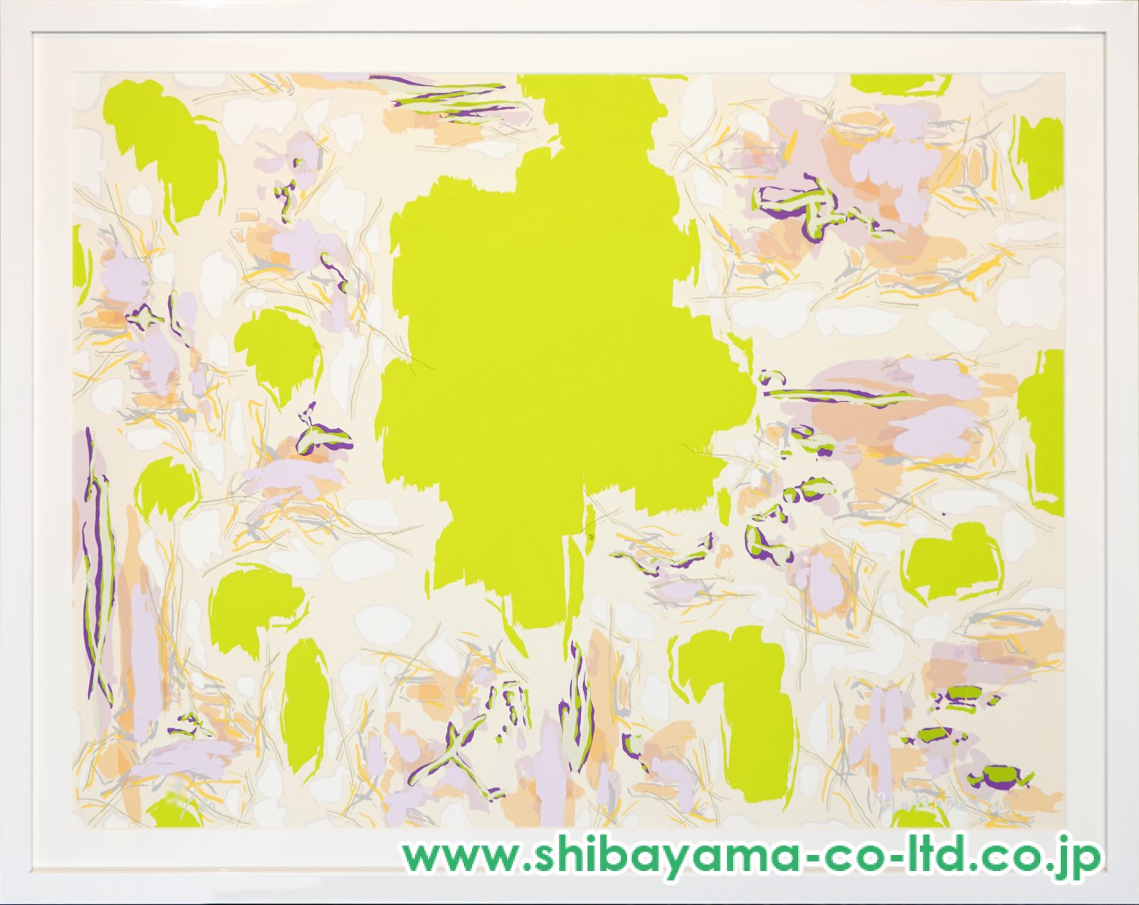 絵画　シルクスクリーン　ガラス絵画 r4-719-2.jpg