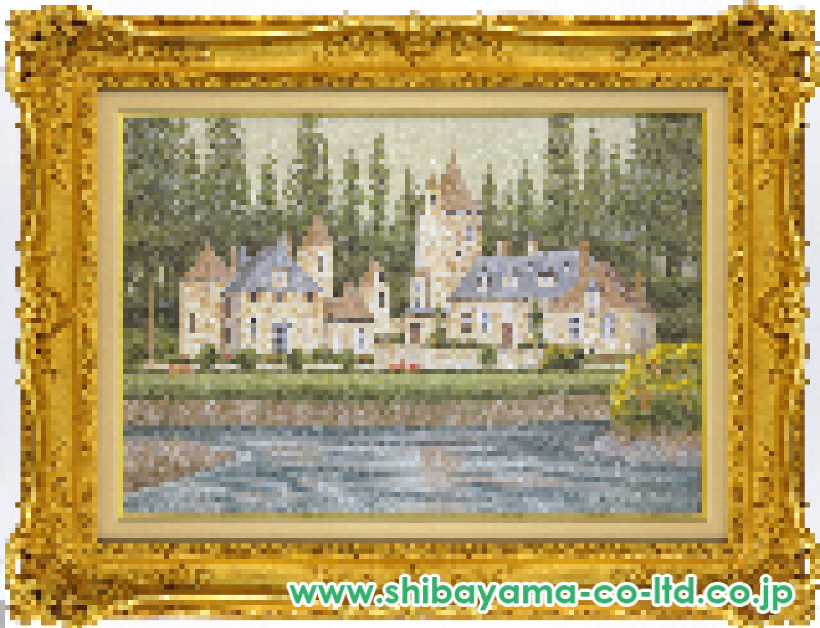 西村龍介「城」油彩 M20号 :: 絵画買取・販売 - シバヤマ
