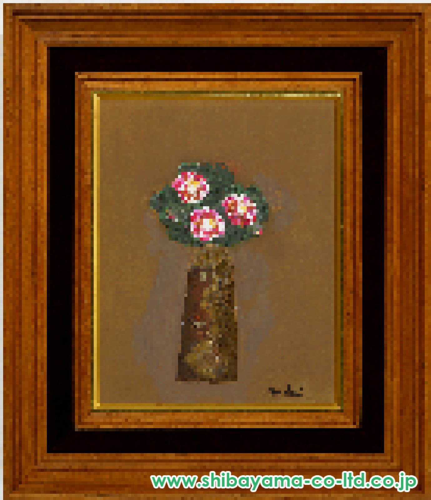 鳥海青児「花」油彩 13844_5e52978c8a15b5e904981619