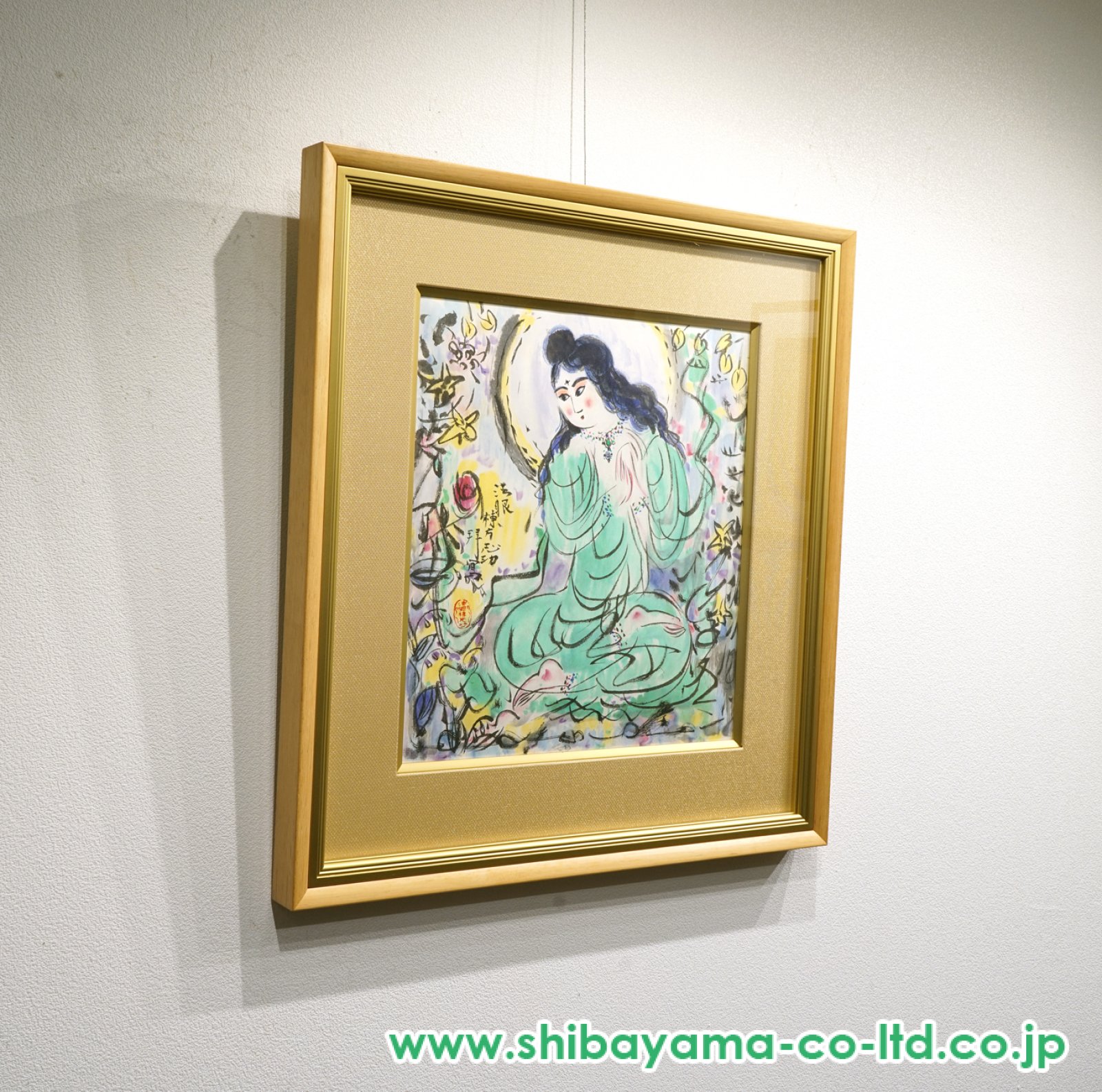 棟方志功「緑衣施無畏御尊図」リトグラフ :: 絵画買取・販売 - シバヤマ