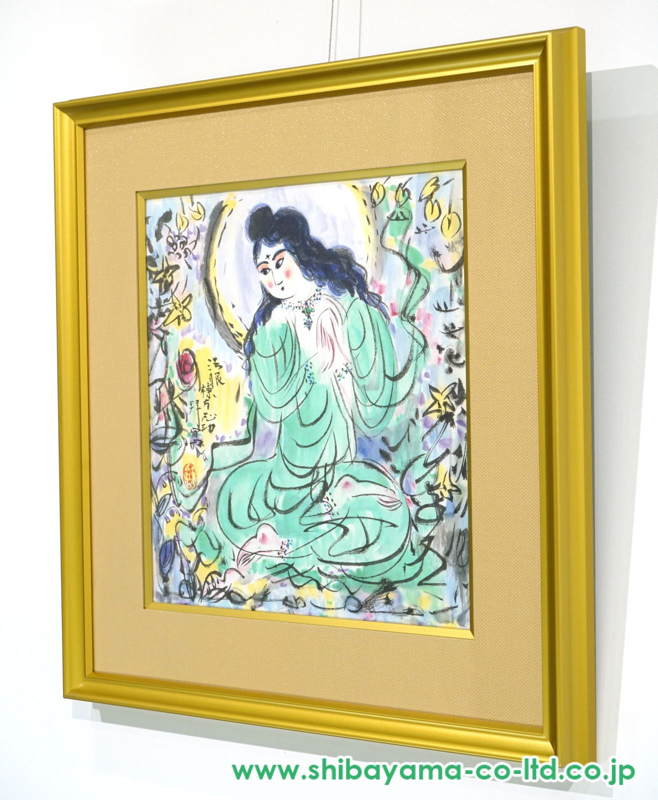 棟方志功「緑衣施無畏御尊図」リトグラフ :: 絵画買取・販売