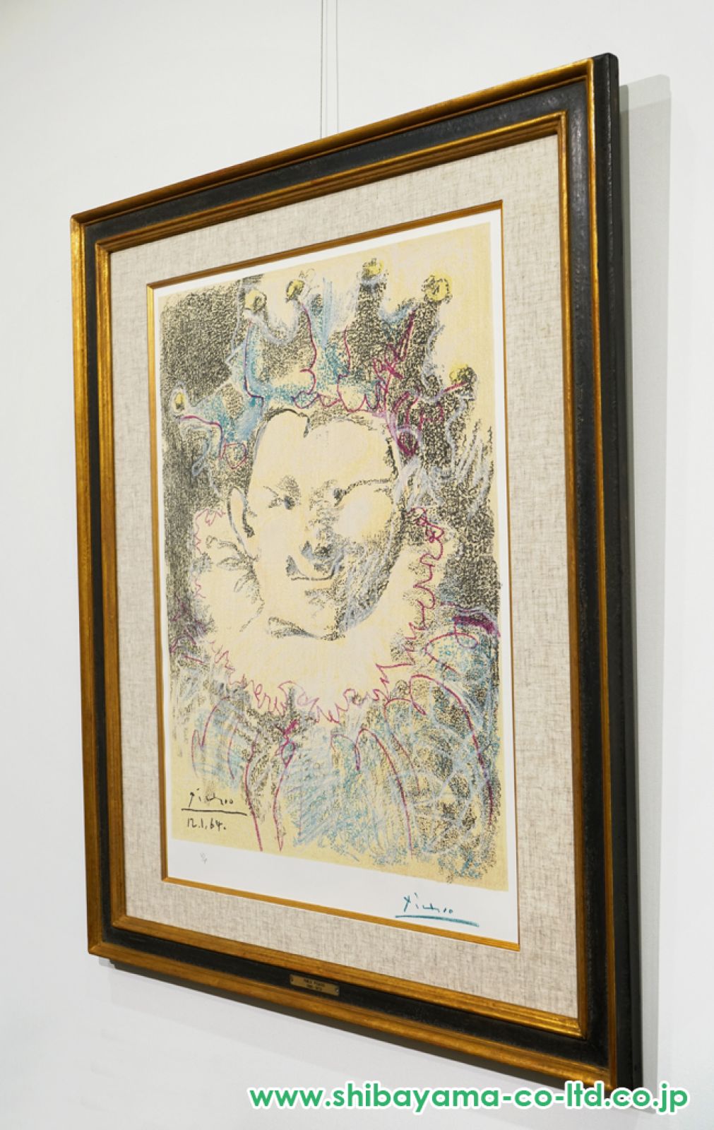 パブロピカソ　リトグラフ ≪ パブロ・ピカソ ≫ オリジナルリトグラフ 1966年 PICASSO 85