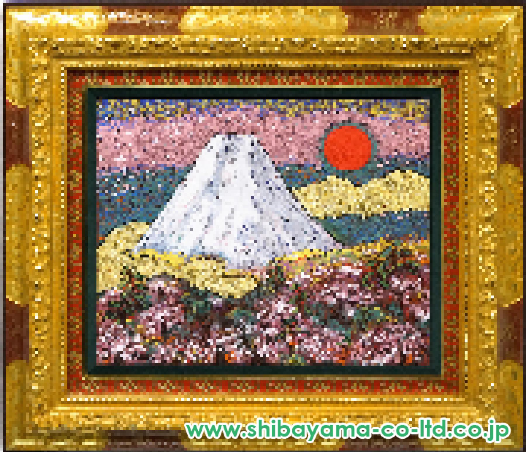 絹谷幸二「旭日松桜富嶽」ミクストメディア 8号 :: 絵画買取・販売