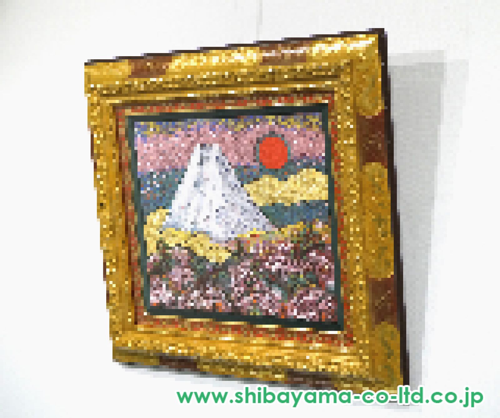 絹谷幸二「旭日松桜富嶽」ミクストメディア 8号 :: 絵画買取・販売