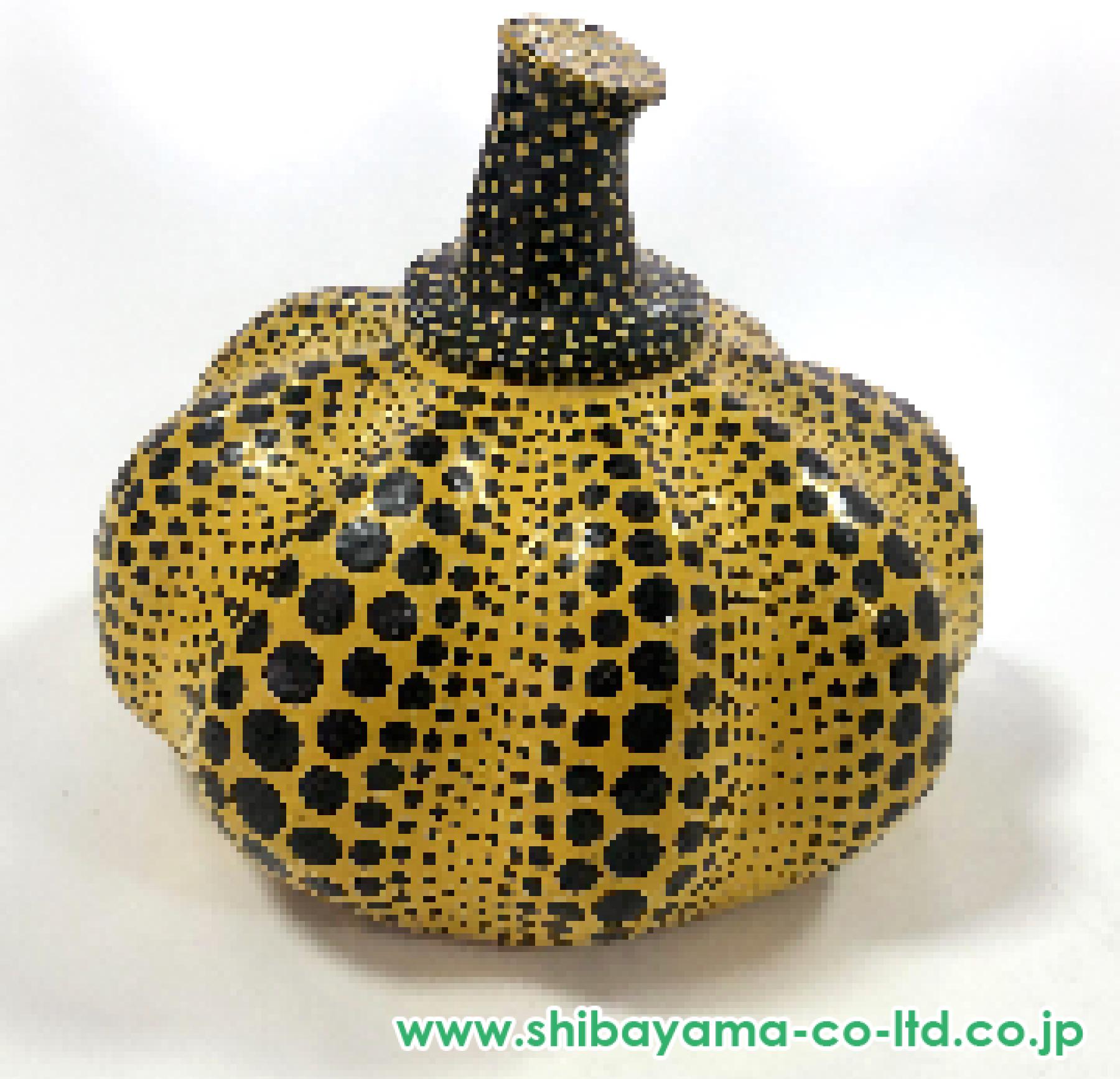 草間彌生「かぼちゃ」アクリル＋セラミック :: 絵画買取・販売 - シバヤマ