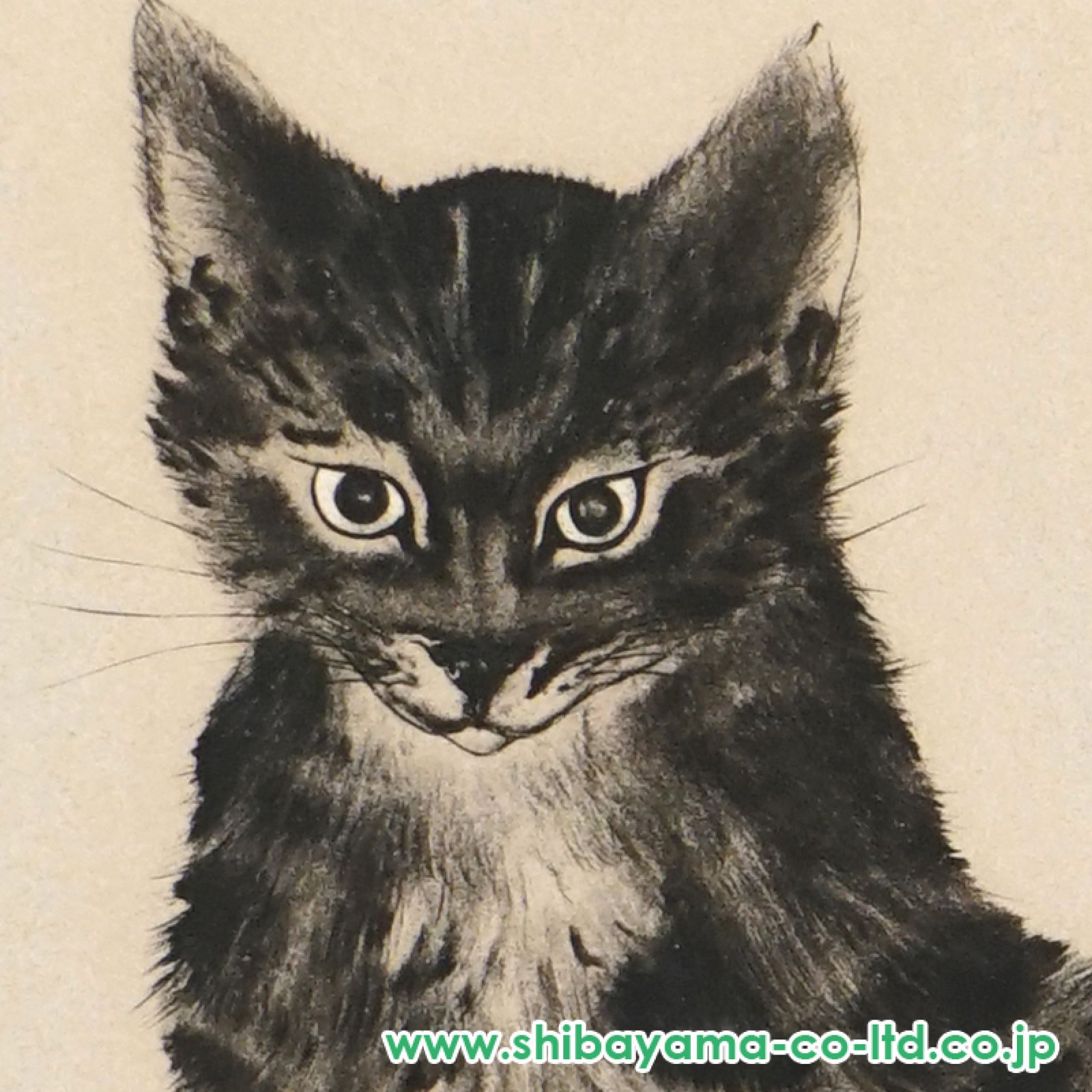 藤田嗣治「猫十態より『黒い猫』」エッチング :: 絵画買取・販売