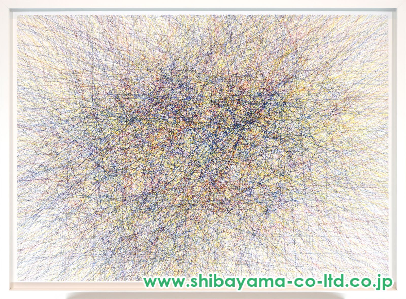 名和晃平「Line-Random-CMY ＃3」シルクスクリーン :: 絵画買取