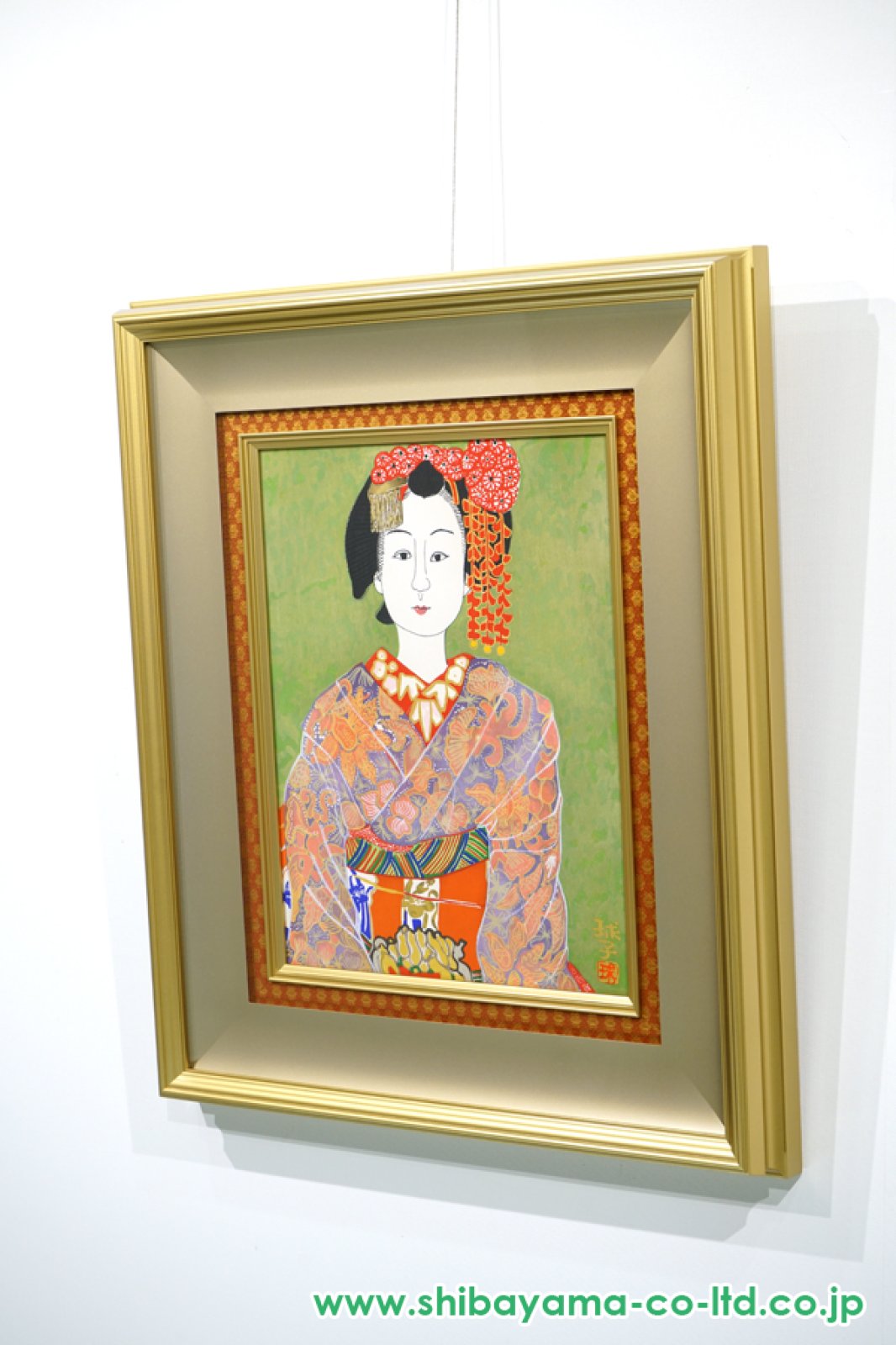 作者名  片岡球子  画題( むすめ ) 技法( 複製 ) 作品状態良好 作者名 片岡球子 画題( むすめ ) 技法( 複製 ) 作品状態良好