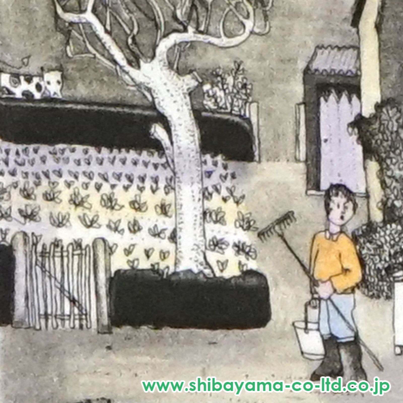 銅版画　グラハムクラーク「トラットリアロマンティカ」 グラハム・クラーク「Cottage Creaturesより『うさぎちゃん