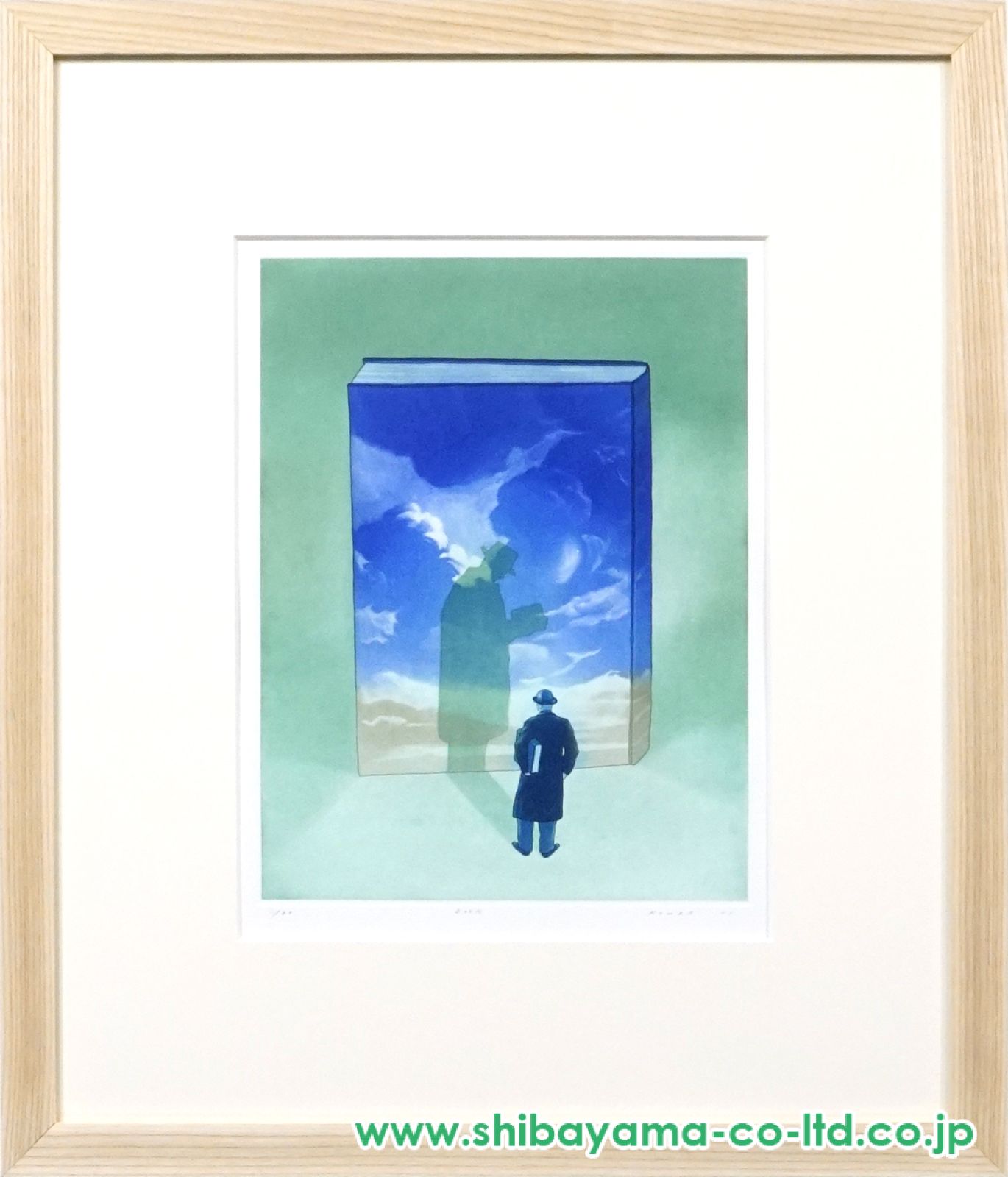 銅板 絵画 小浦昇「BOOK」銅版画 :: 絵画買取・販売 - シバヤマ