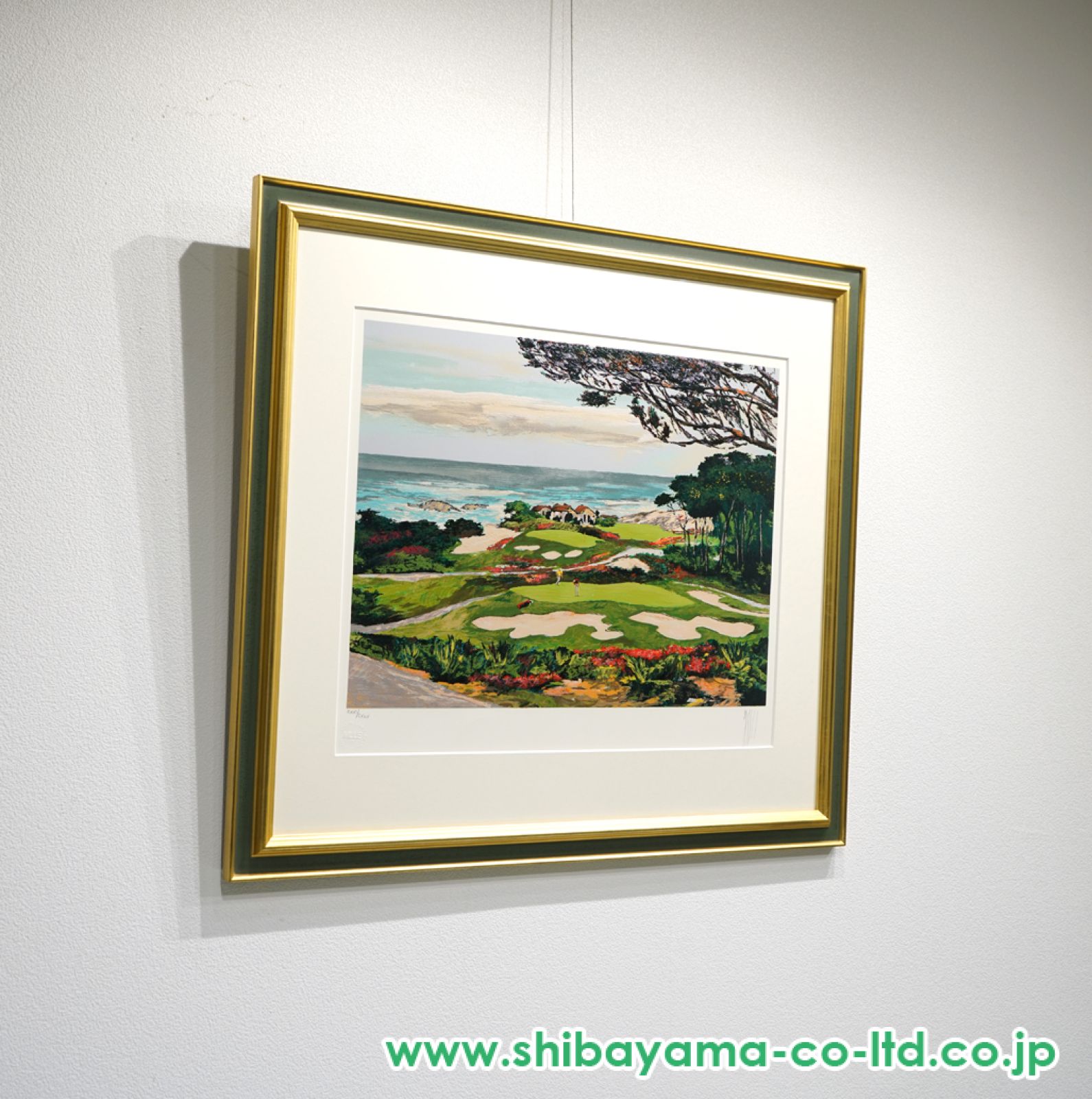 まーちゃん絵画2点 マーク・キング「ゴルフシリーズ ♯2」セリグラフ :: 絵画買取