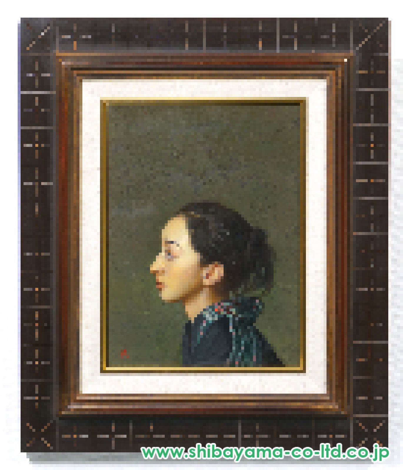 李暁剛「少女」油彩 4号 :: 絵画買取・販売 - シバヤマ