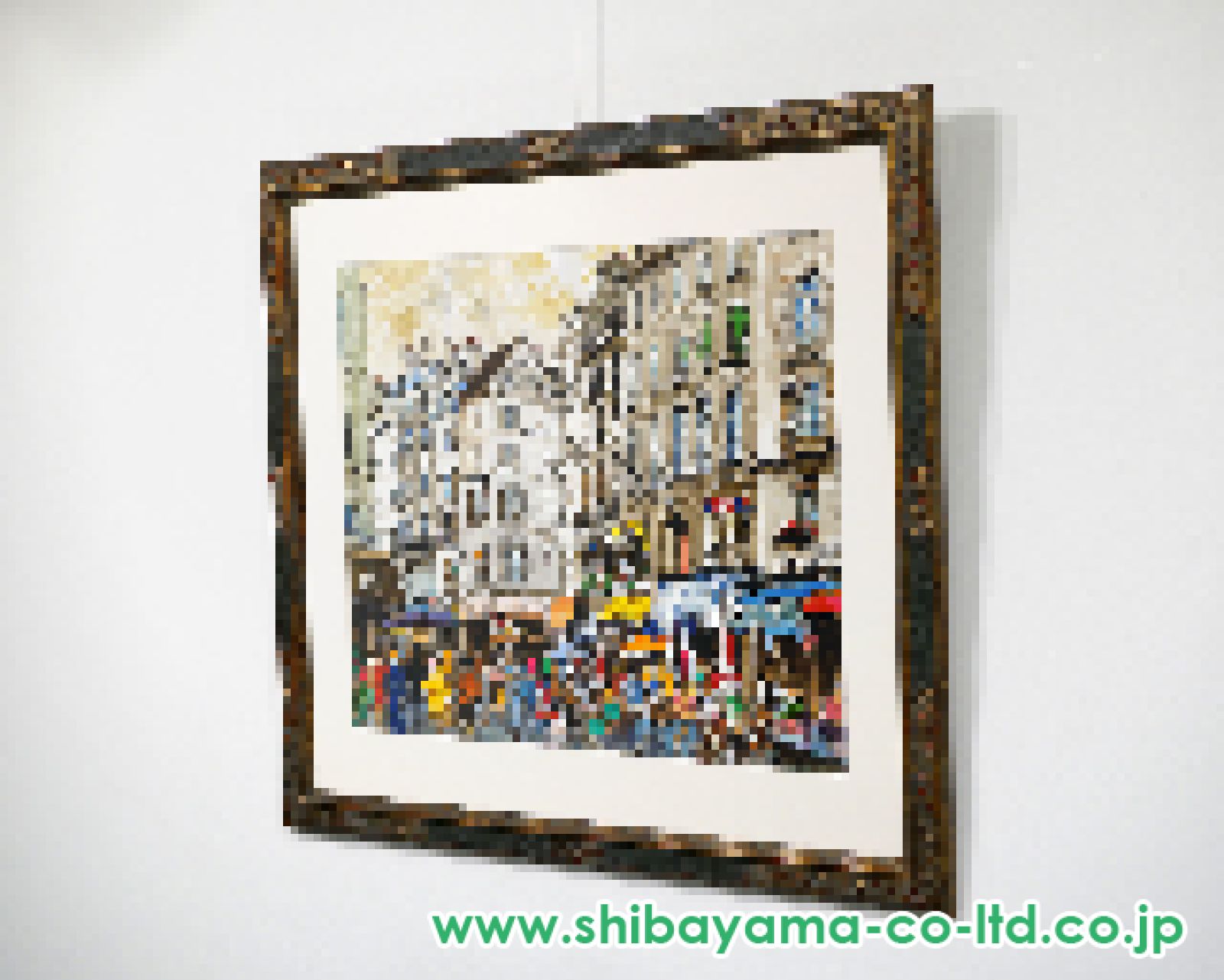 児玉幸雄「パリのカフェ」水彩 :: 絵画買取・販売 - シバヤマ