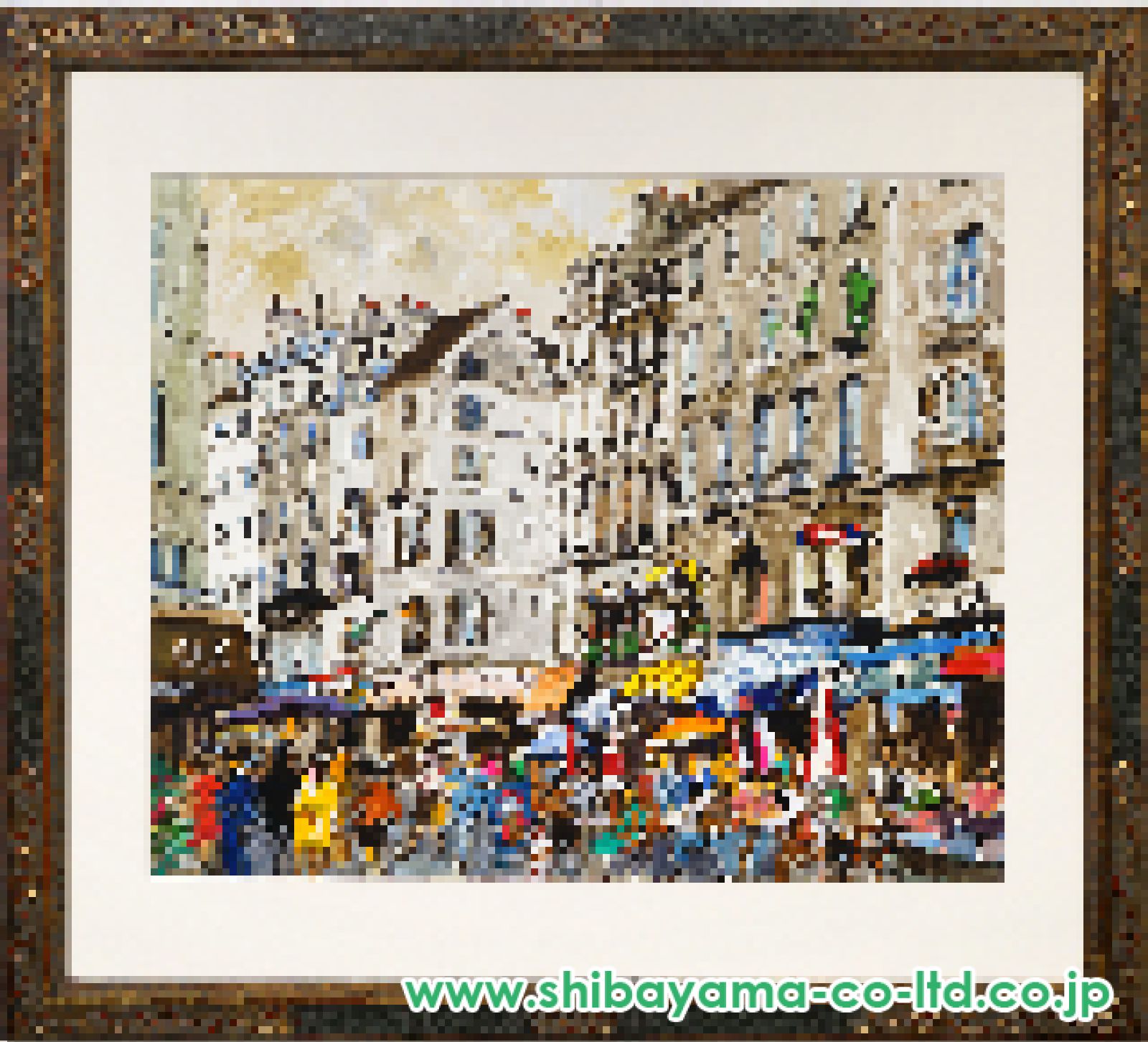 児玉幸雄「パリのカフェ」水彩 :: 絵画買取・販売 - シバヤマ
