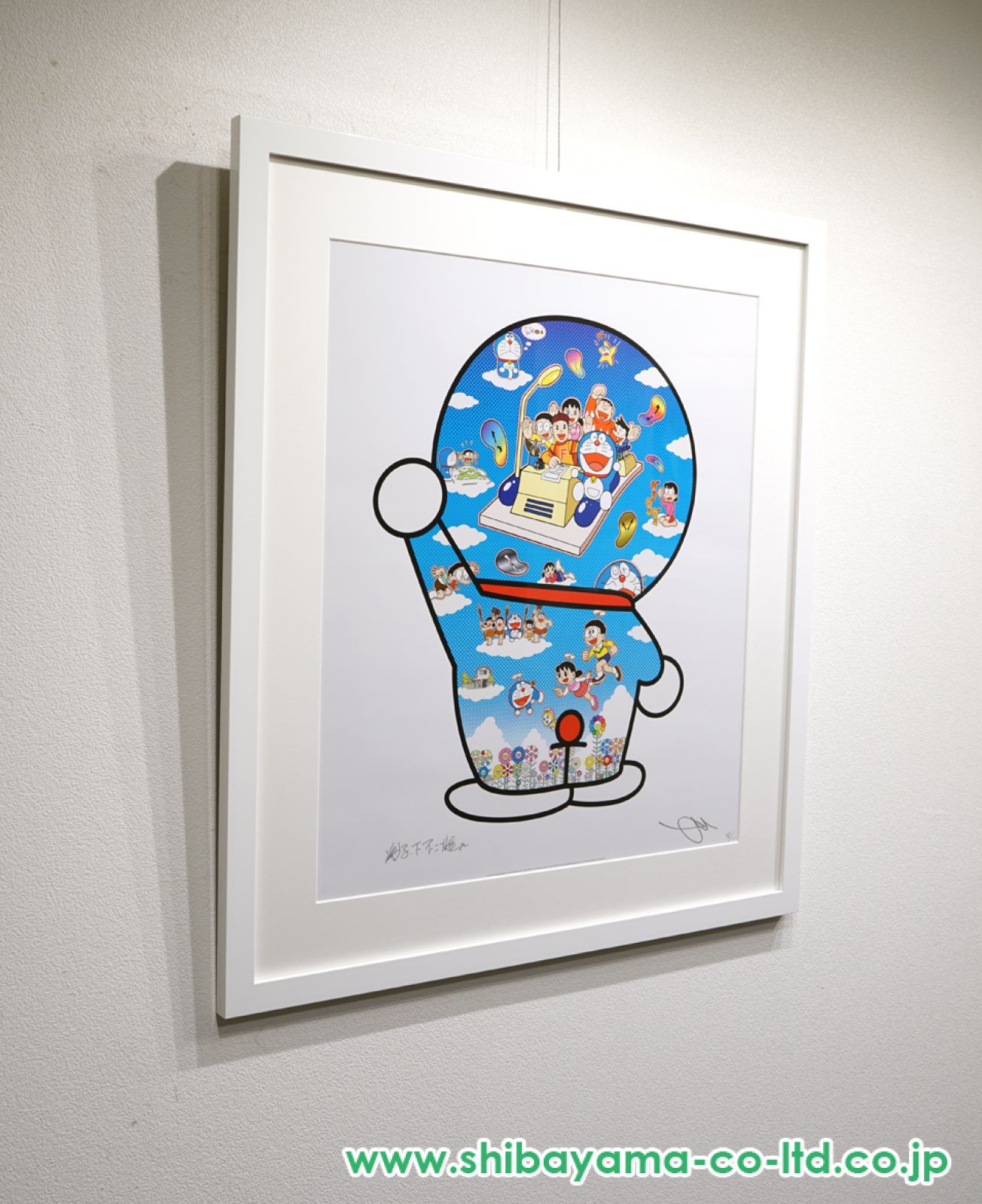 村上隆 ドラえもんコラボ　藤子・F・不二雄先生とタイムマシンで何処までも！ 村上隆(Takashi Murakami)｢藤子・F・不二雄先生とタイムマシンで