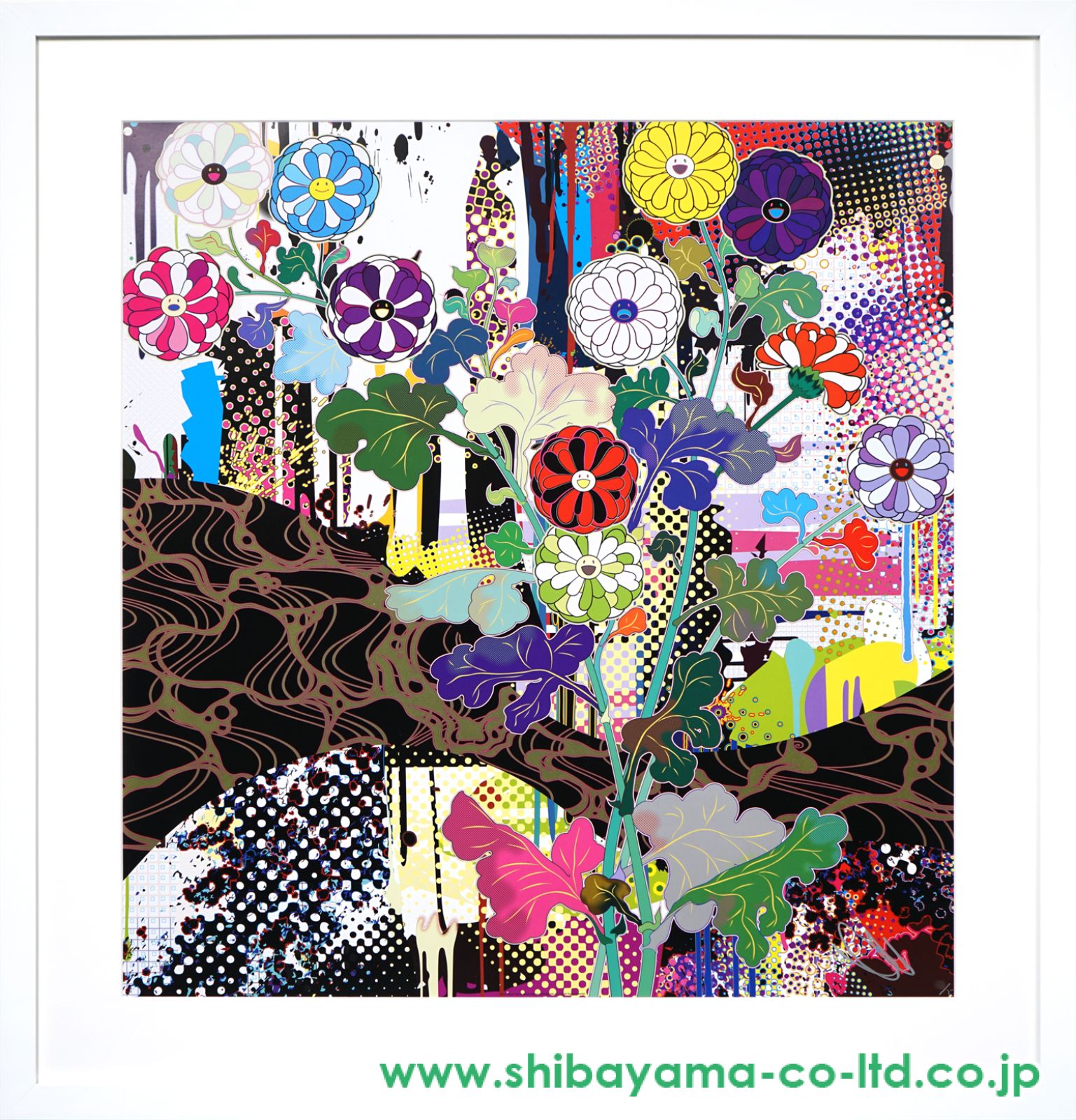 村上隆「京都:光琳」オフセット・リトグラフ :: 絵画買取・販売