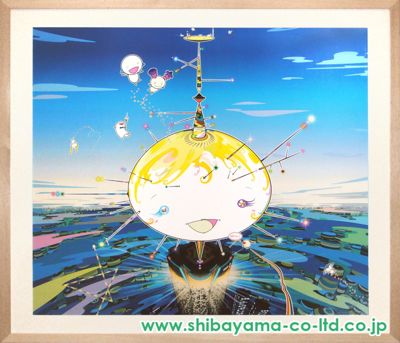 ポップアート／【村上 隆】Mamu Came from the sky／額装 ポップアート／【村上 隆】Mamu Came from the sky／額装 - メルカリ
