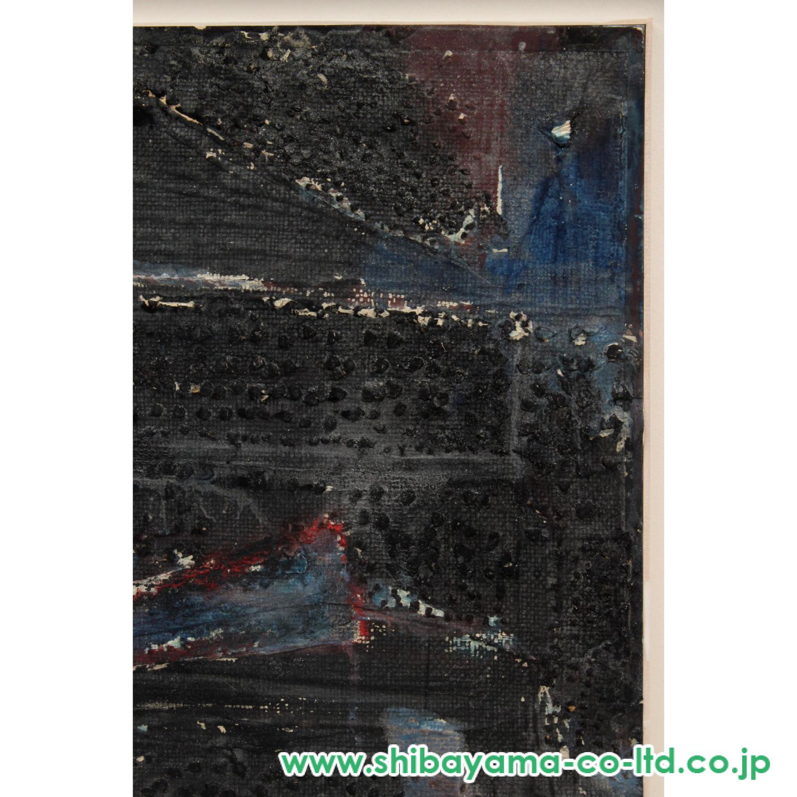 水彩画 原画 須田剋太 作品【酔芙蓉 】 須田剋太 牡丹花（赤）/Web書画ミュージアム