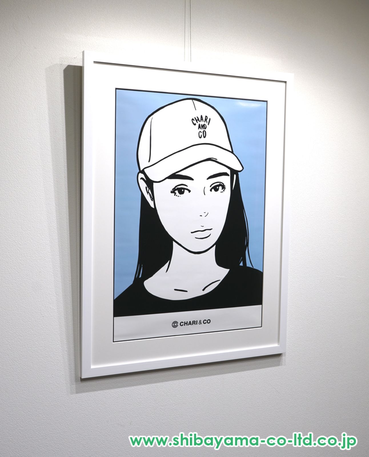 KYNE 非売品 ポスター KYNE「Untitled (背景青)」ポスター :: 絵画買取・販売 - シバヤマ