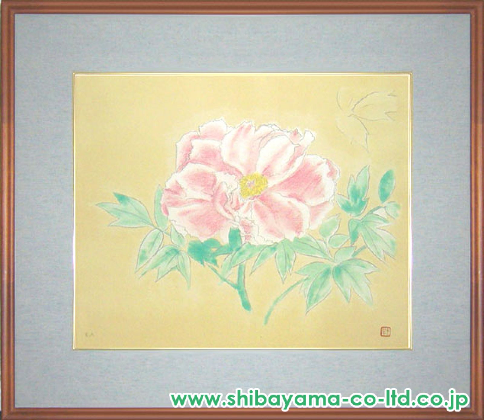 奥村土牛「牡丹素描」リトグラフ :: 絵画買取・販売 - シバヤマ