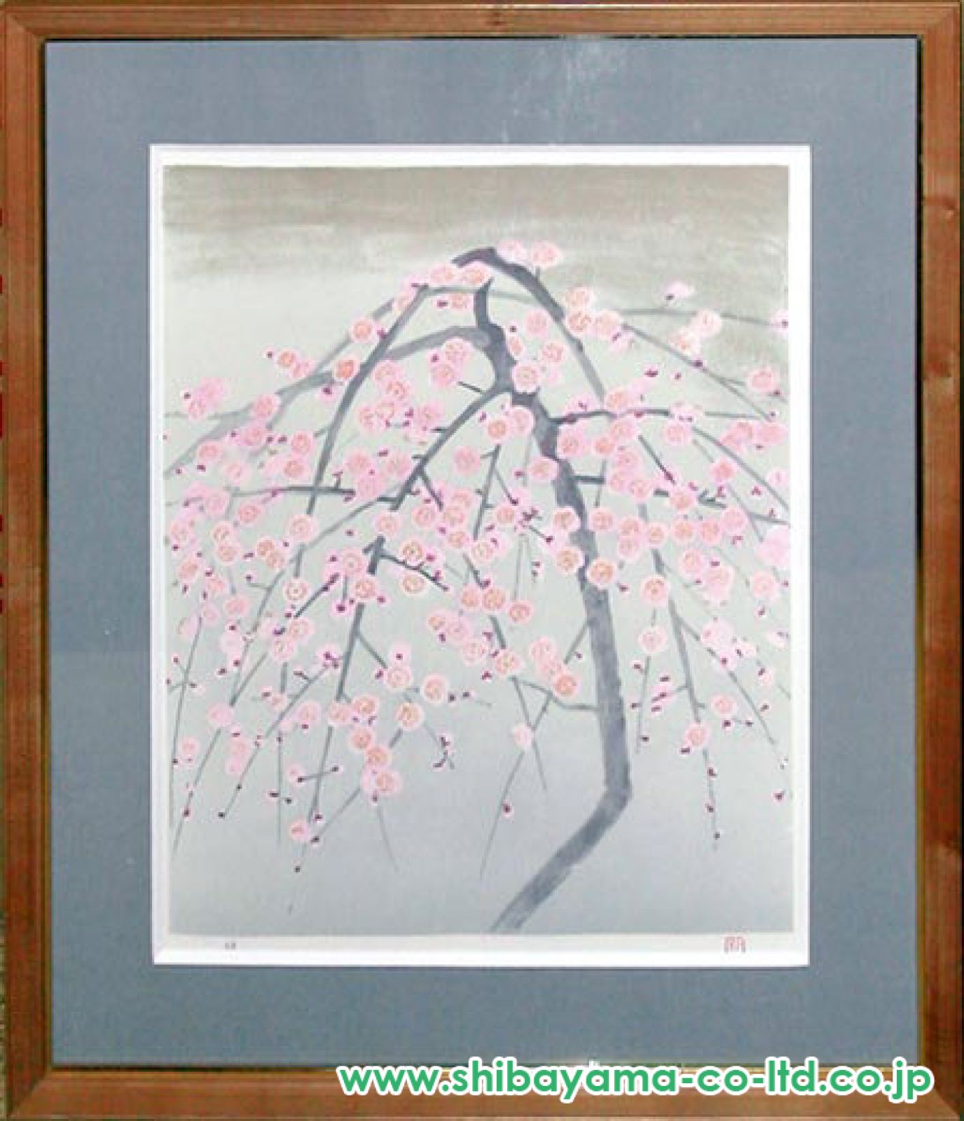 奥村土牛（作）紅白梅静物画 額装 文化勲章 日本芸術院会員 真作】奥村土牛「紅白梅（百歳記念）」【リトグラフ】 - メルカリ