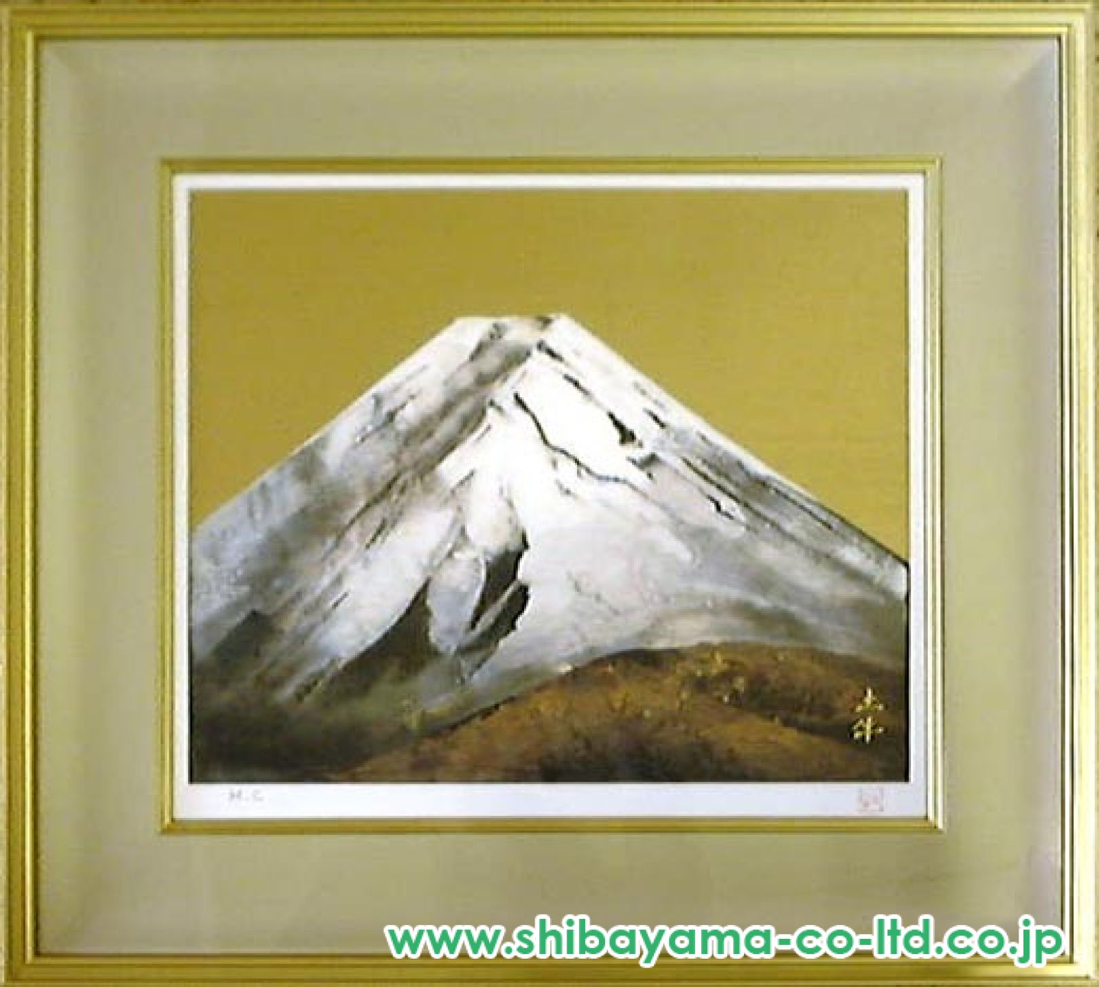 奥村土牛「富嶽」リトグラフ :: 絵画買取・販売 - シバヤマ