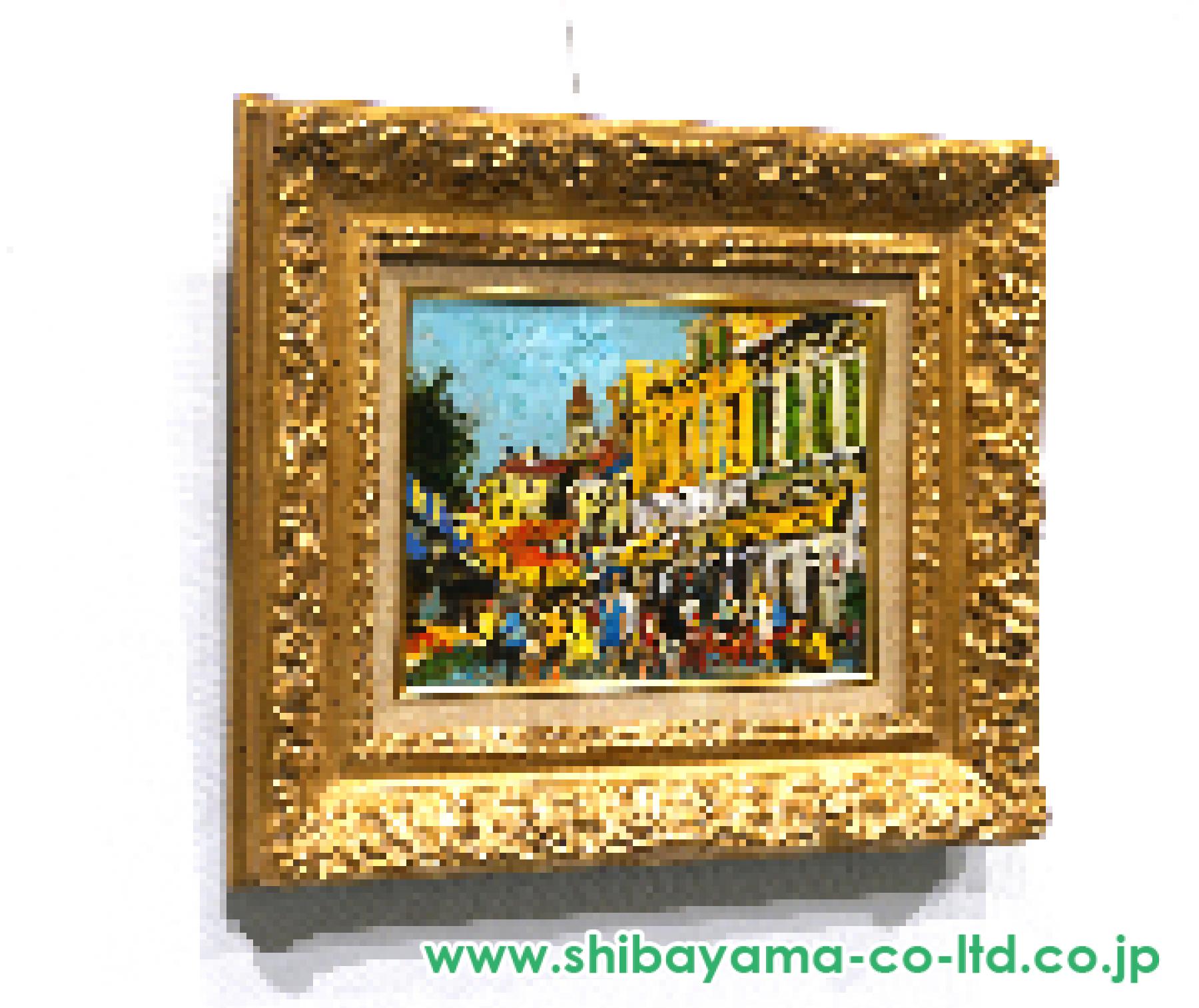 児玉幸雄「ニースの市場」油彩 4号 :: 絵画買取・販売 - シバヤマ