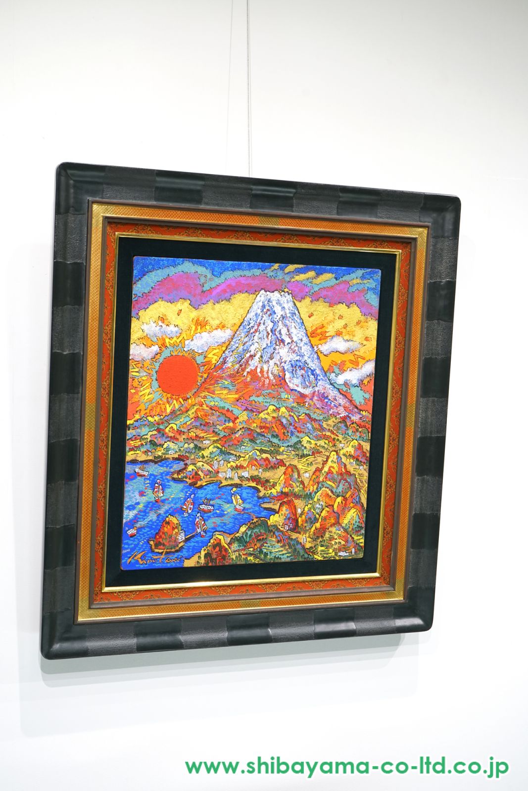 絹谷幸二「淡々駿河不二」ミクストメディア 10号 :: 絵画買取・販売