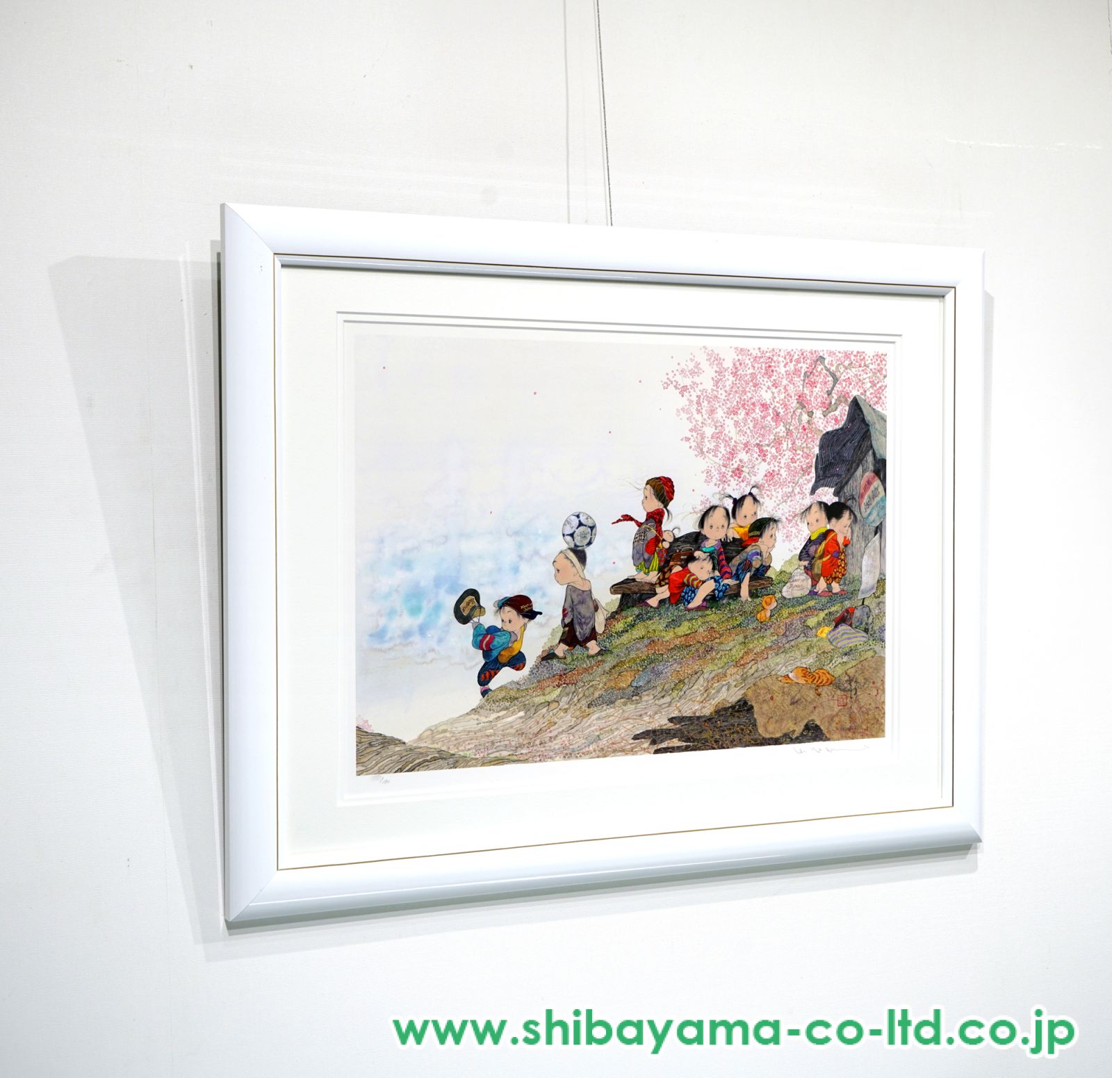 中島潔「新しい風」レフグラフ :: 絵画買取・販売 - シバヤマ