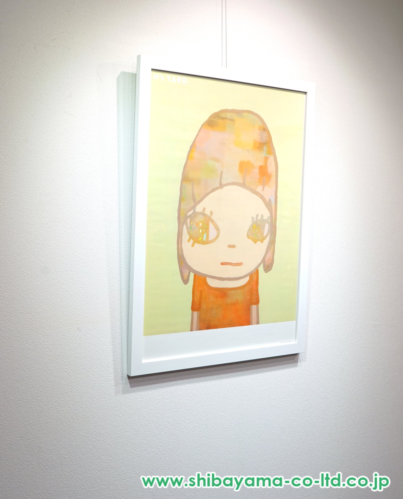 木製フレーム付 奈良美智 B2 公式ポスター Invisible Vision 奈良美智「Invisible Vision」ポスター :: 絵画買取・販売