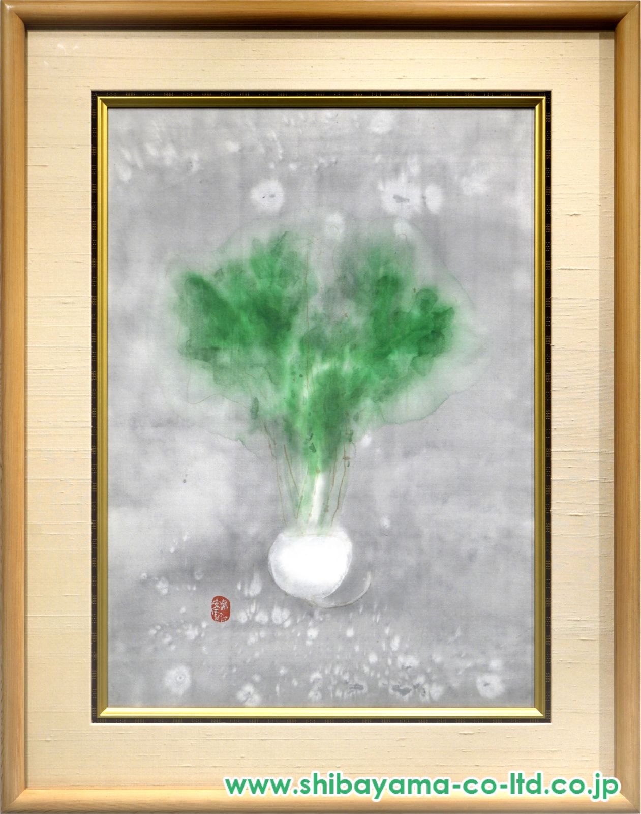 片岡鶴太郎「家富良」日本画 :: 絵画買取・販売 - シバヤマ