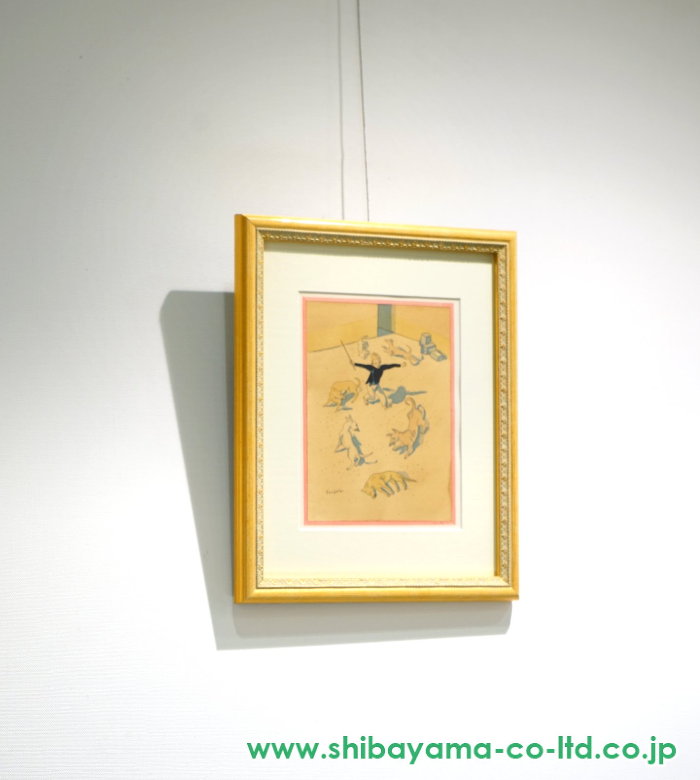 ◇藤田嗣治『中毒に就て』Leonard・Foujitaリトグラフ 版上サイン 額装