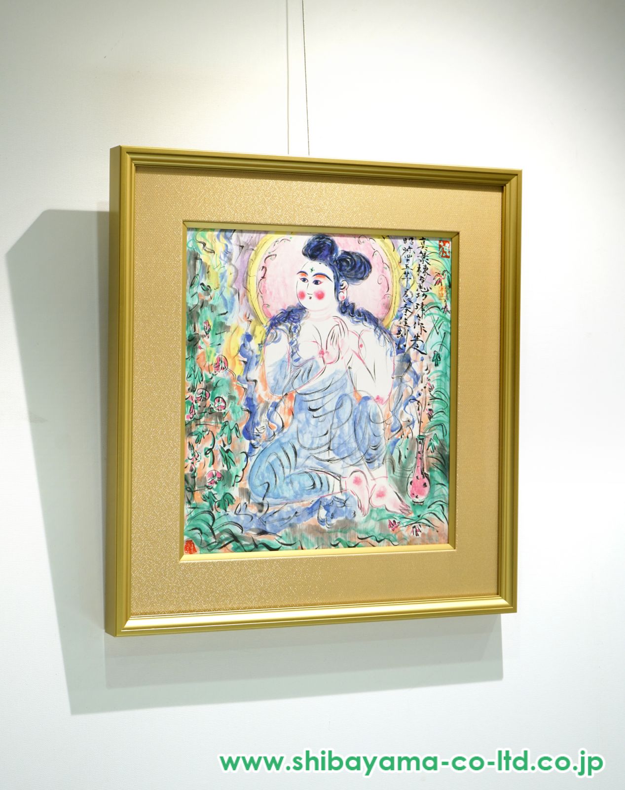［O12-70］棟方志功 『観自在菩薩御図』リトグラフ 限定240部 木版画 3235_bdbdc0285e5c663e998b493c9