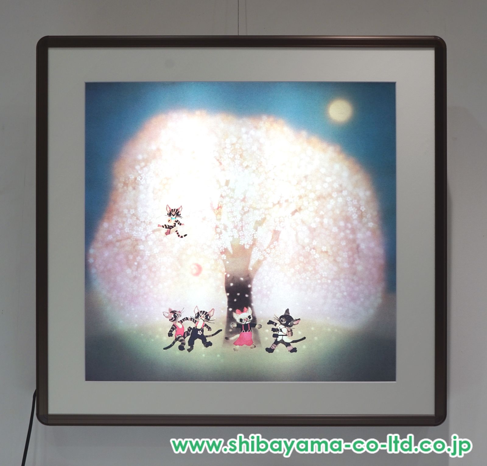 藤城清治 【夜桜】リトグラフ 藤城清治「夜桜」リトグラフ :: 絵画買取・販売 - シバヤマ