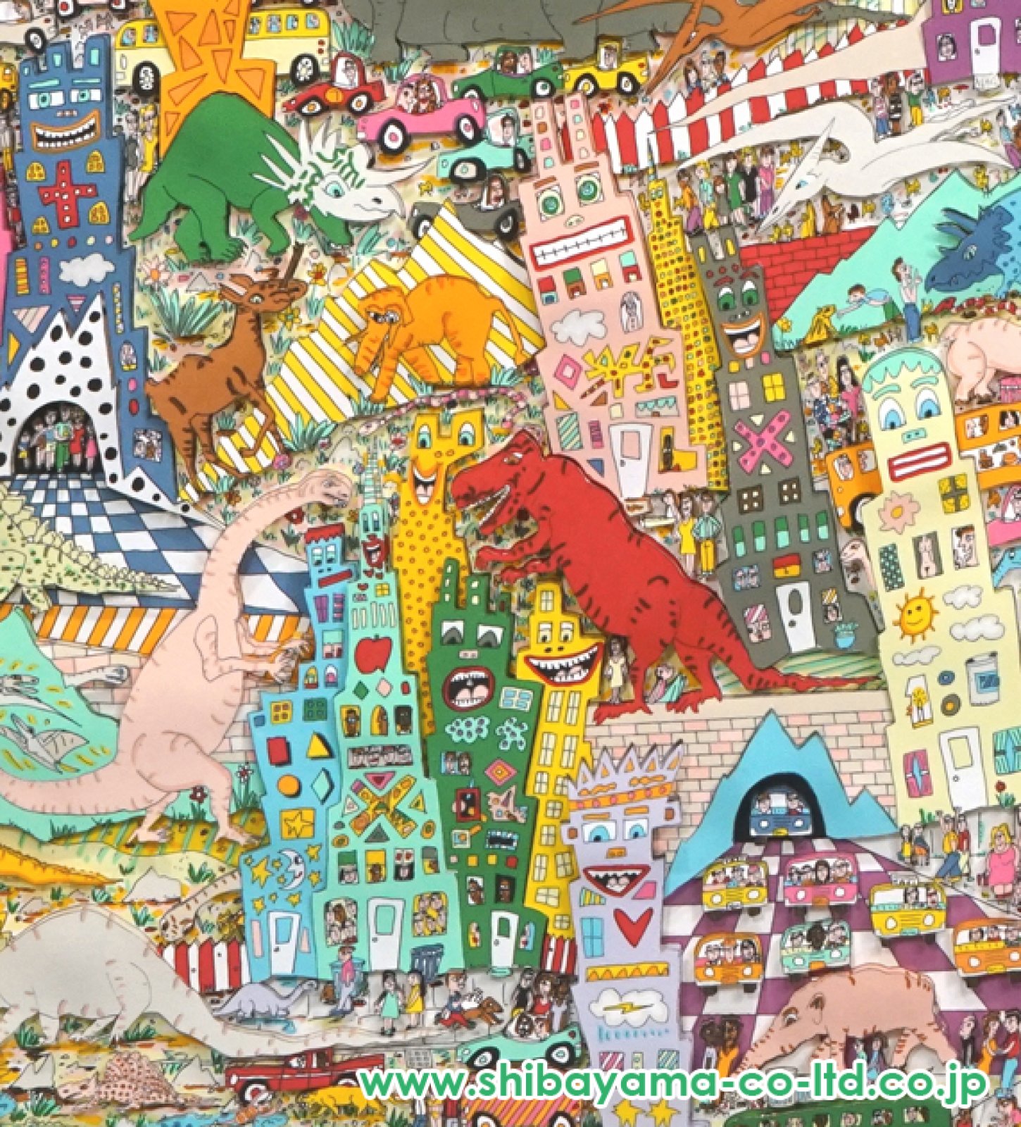 ジェームスリジィ絵画 ジェームス・リジィ（JAMES RIZZI）「IT′s THE ALTITUDE」3D