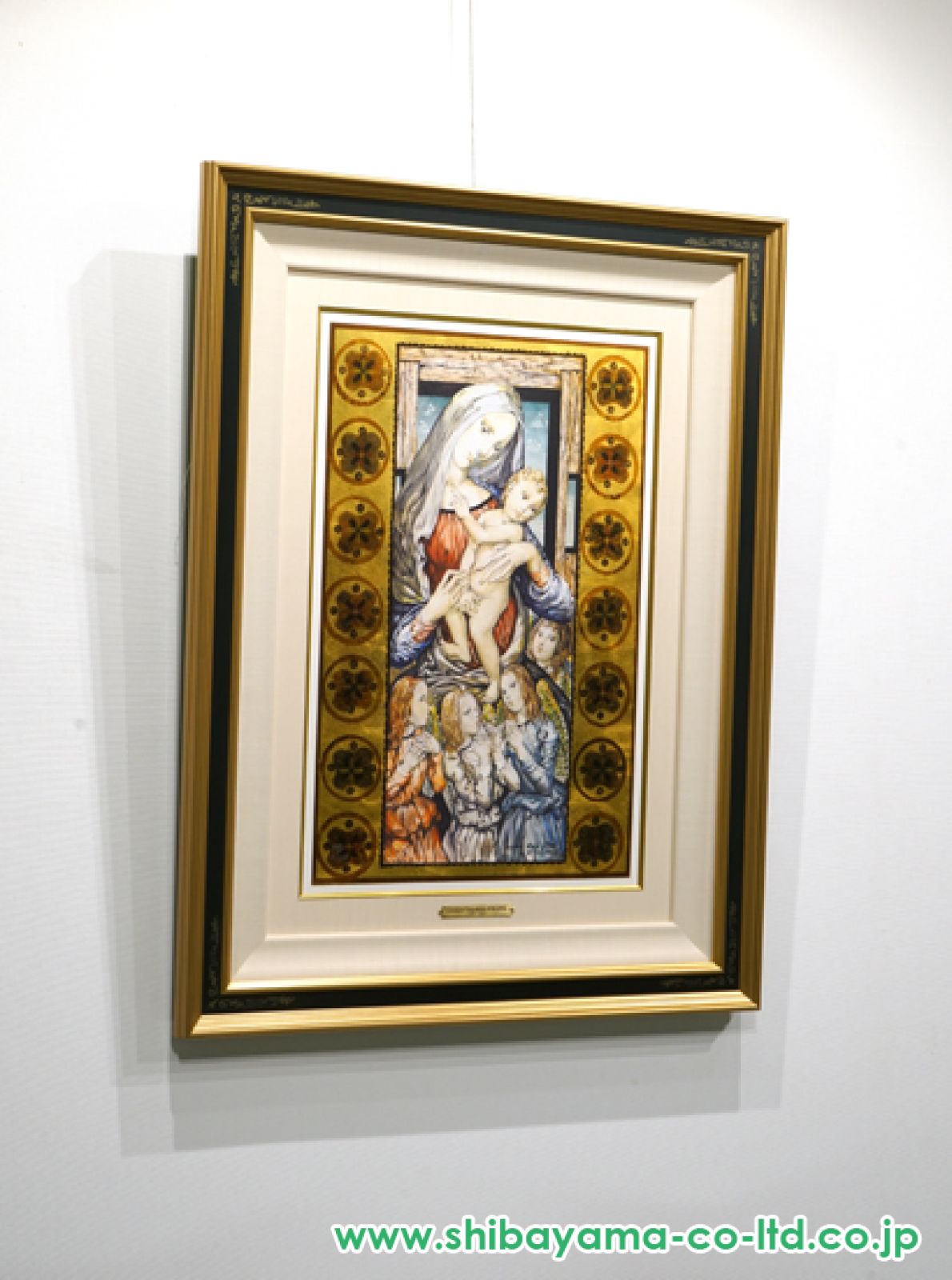 藤田嗣治「聖母子」ミクストメディア :: 絵画買取・販売 - シバヤマ