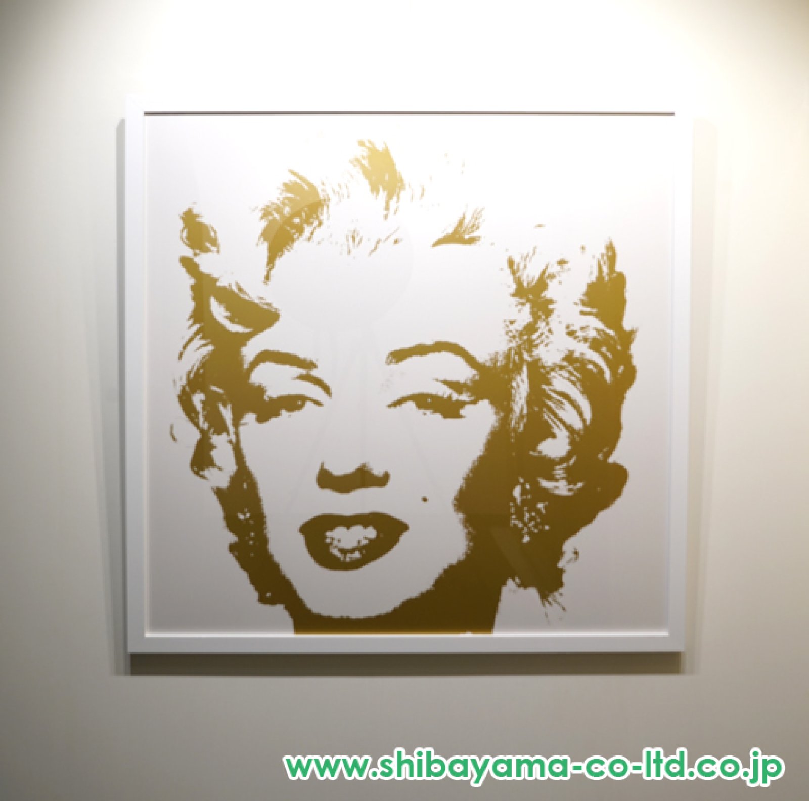 アンディ・ウォーホル「ゴールデン・マリリン 11.41」シルク