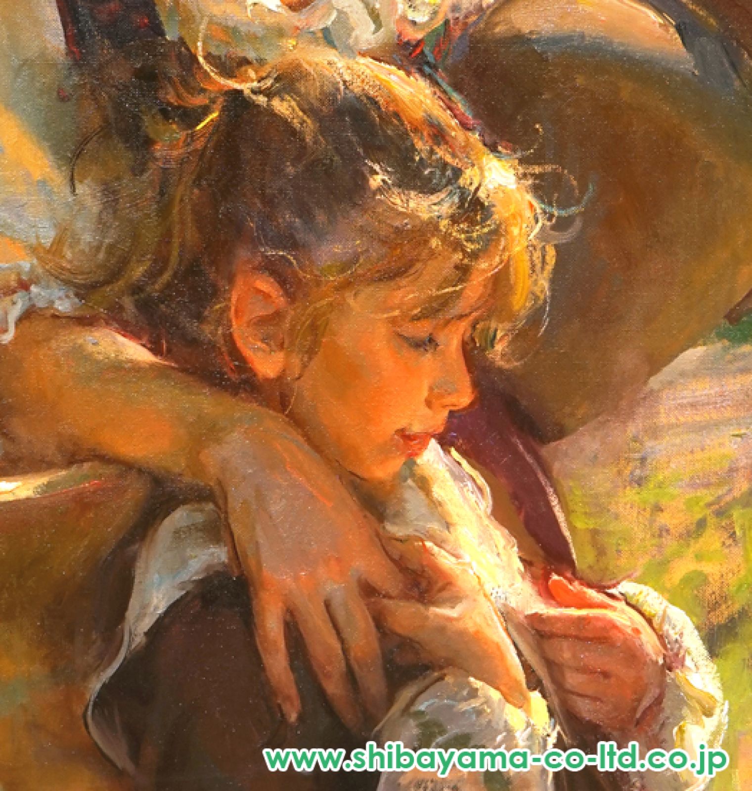ダン.ゲァハルツ ダニエル・F.ゲァハルツ(Daniel F.Gerhartz) 「母の掌」油彩 60