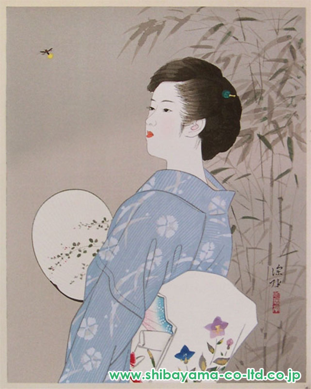 模写/伊東深水/美人画/夏の夕/掛軸/名家伝来AE-380 模写/伊東深水/美人画/夏の夕/掛軸/名家伝来AE-380 - メルカリ