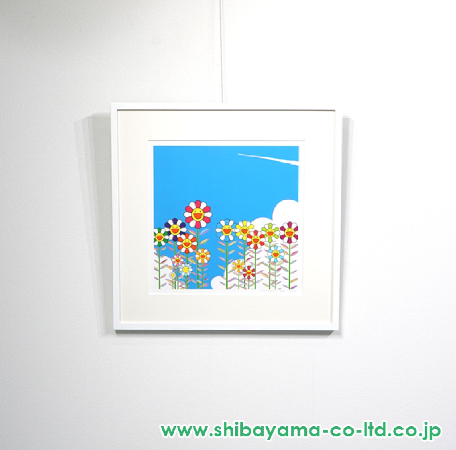 村上隆 版画 「夏の飛行機雲」 村上隆作品【夏の青空に飛行機雲】の買取・査定はミライカ美術に