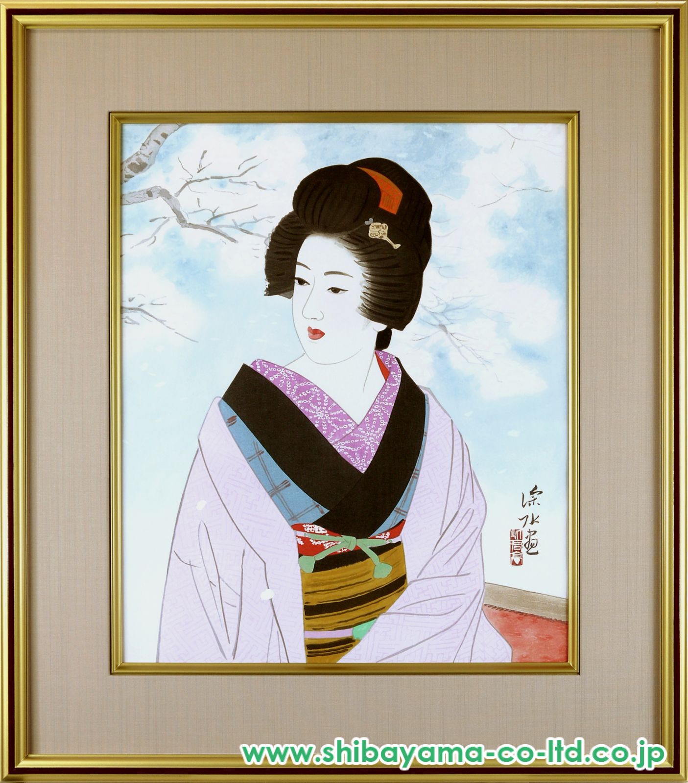 美人図　伊東深水　保存箱　M１４４３ CATEGORY 伊東深水 | 古美術もりみや