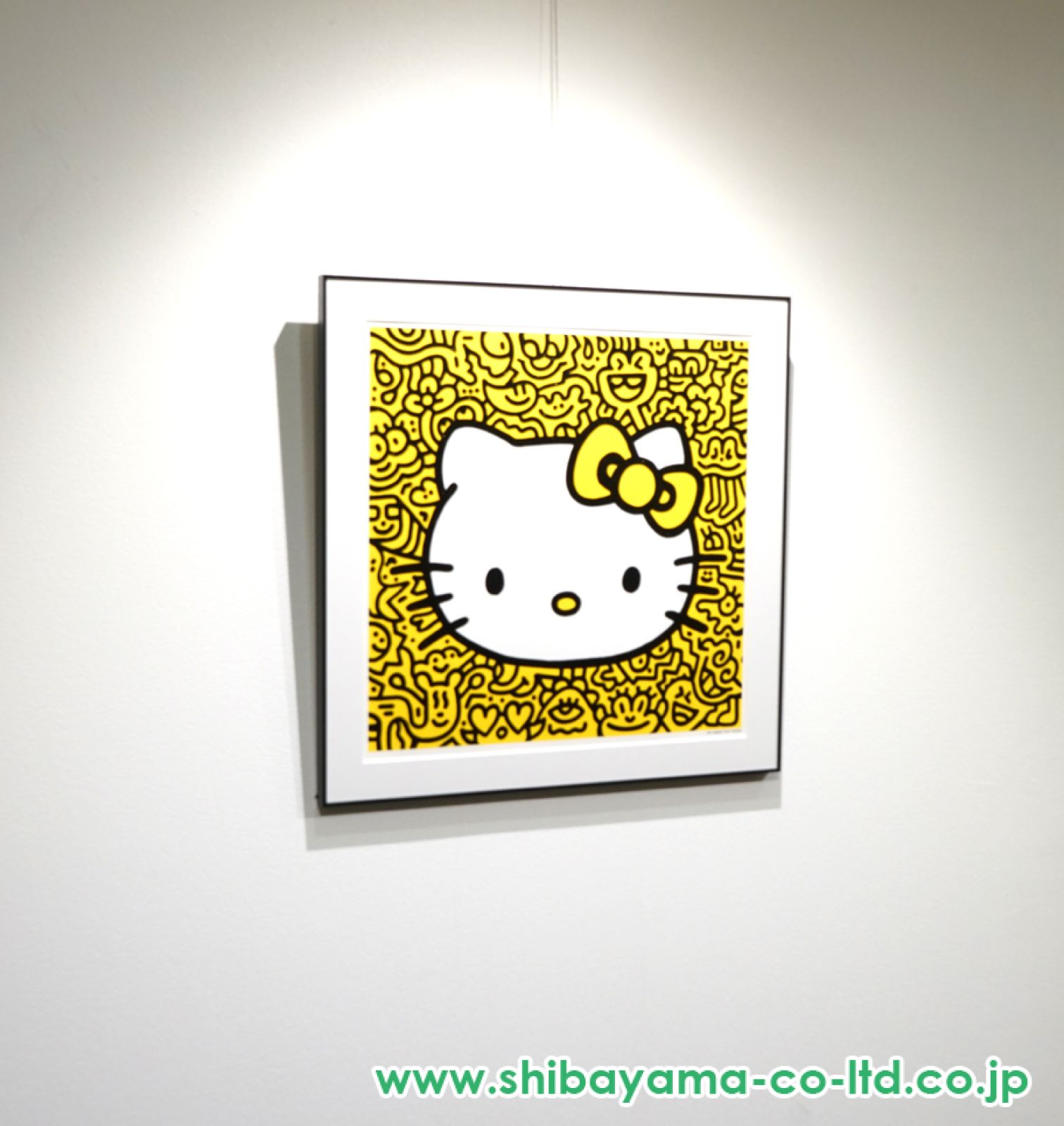 ◆未使用 Mr Doodle ミスタードゥードゥル『Kitty Yellow』 Mr. Doodle(ミスタードゥードゥル)「Kitty Yellow 2021」ART