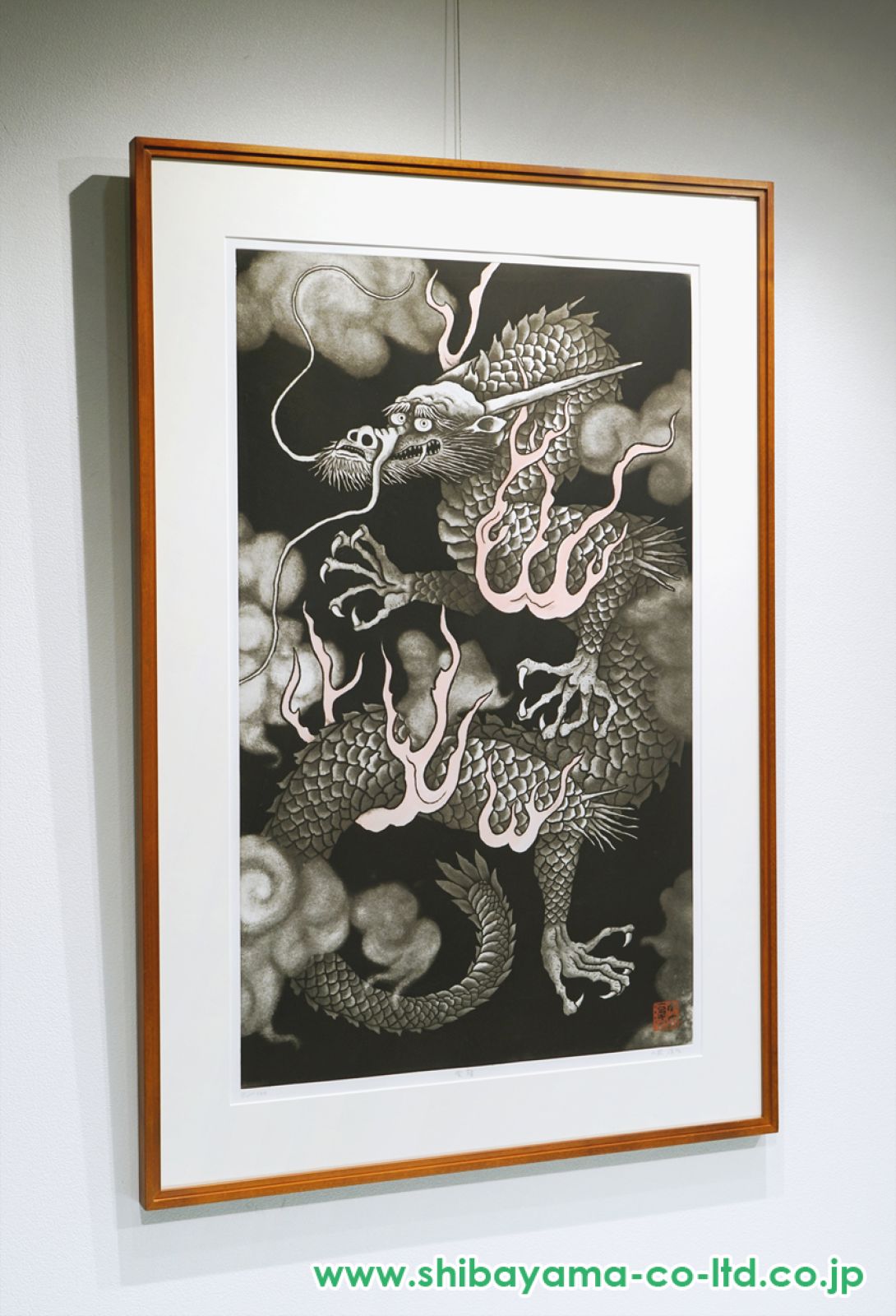 小泉淳作　銅版画　雲龍図　掛け軸 小泉淳作 銅版画 雲龍図 掛け軸 - メルカリ