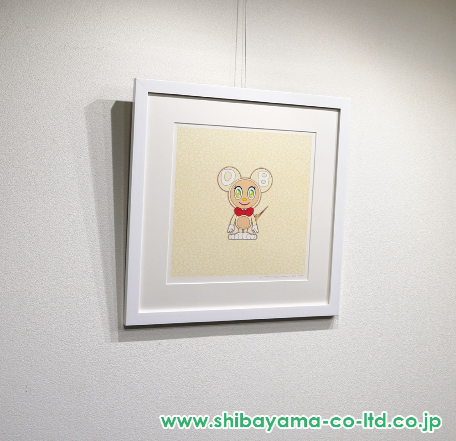DOB君　パールゴールドホワイト　日本語版 村上隆「DOB 2020 Pearl gold White」リトグラフ :: 絵画買取