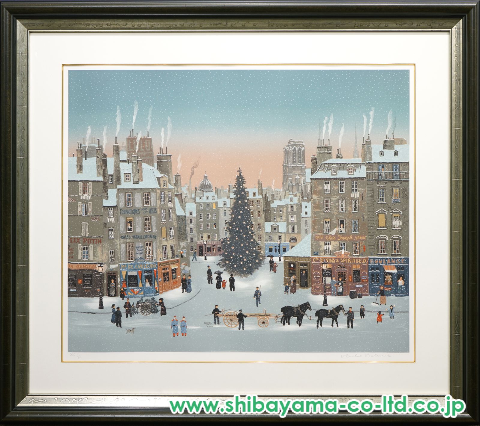 ★【ミッシェル・ドラクロア】のメリークリスマス ミッシェル・ドラクロワ「メリークリスマス」セリグラフ :: 絵画