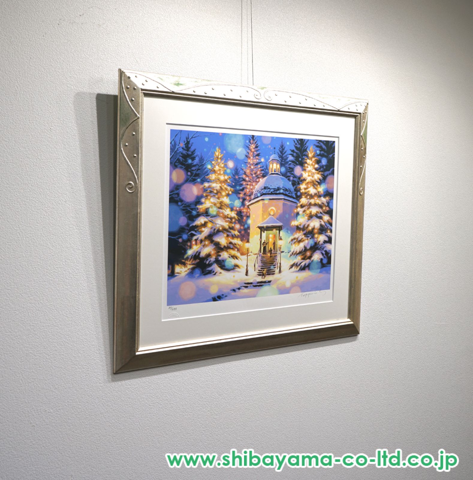 笹倉鉄平「きよしこの夜」シルクスクリーン :: 絵画買取・販売