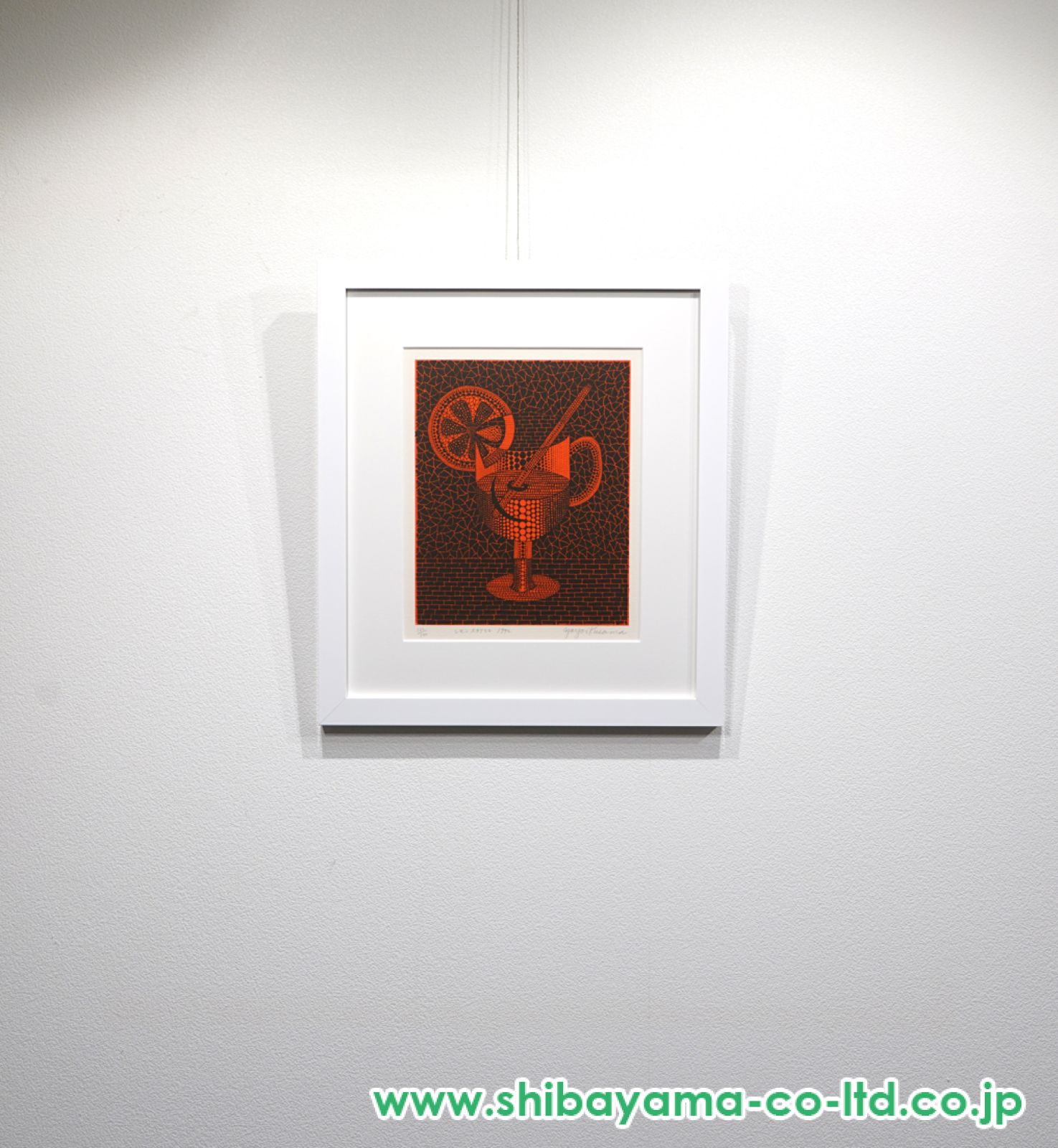 草間弥生レモンスカッシュ油絵水彩画掛軸リトグラフ絵画オブジェ古美術骨董現代アート 草間弥生レモンスカッシュ油絵水彩画掛軸リトグラフ絵画オブジェ