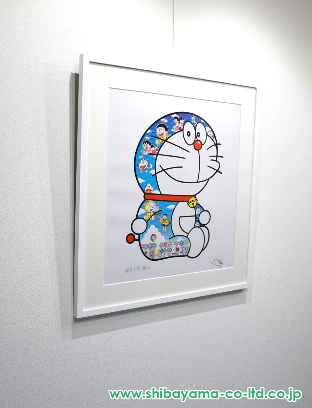 新品未使用⭐️村上隆⭐️ドラえもん展⭐️オリジナル額装⭐️控えめに言ってサイコーです⭐️ あんなことこんなことできたらいいな」村上隆×ドラえもん